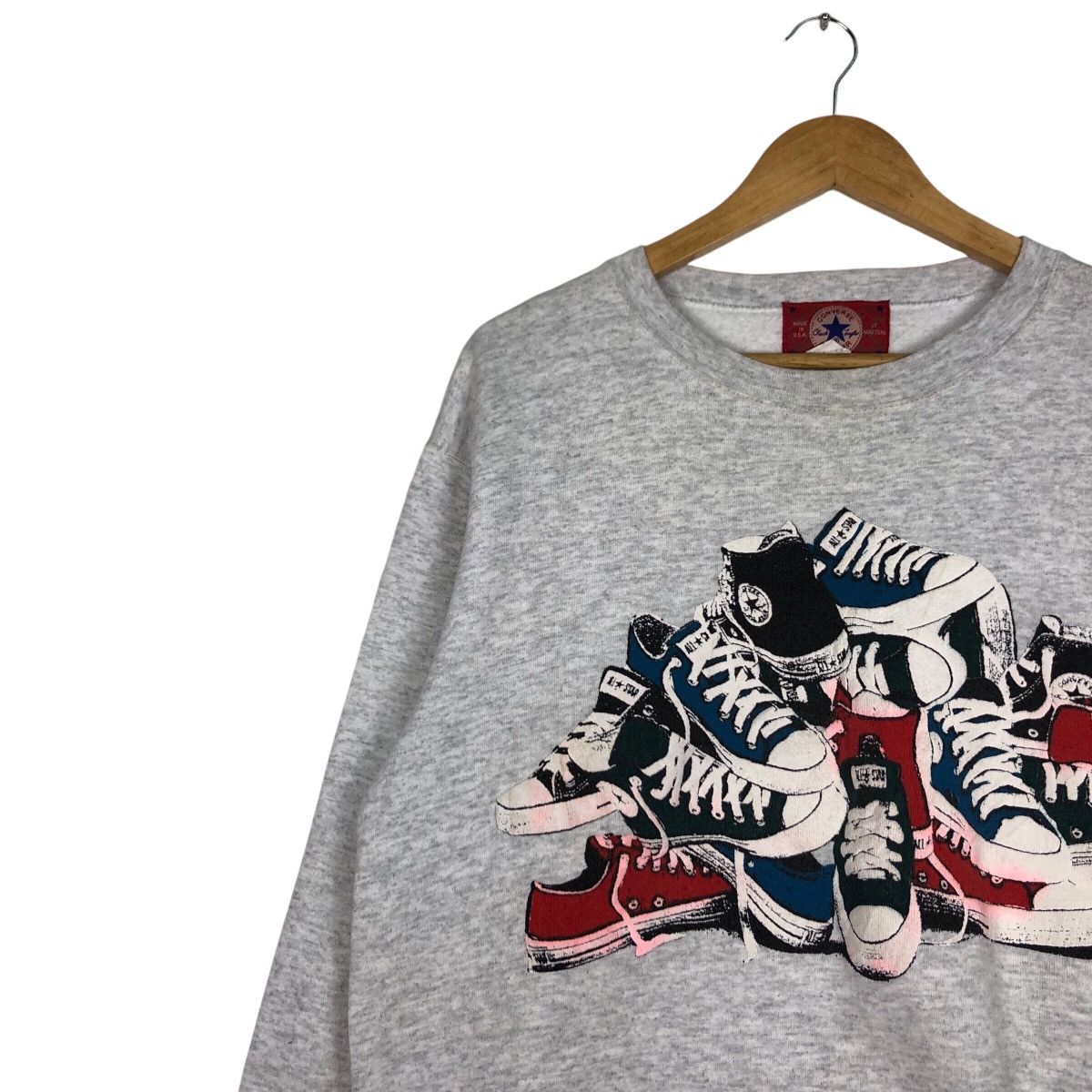 Converse × Japanese Brand Vintage Converse Sweatshirt Rare Design 90s Size US M / EU 48-50 / 2 - 6 Thumbnail