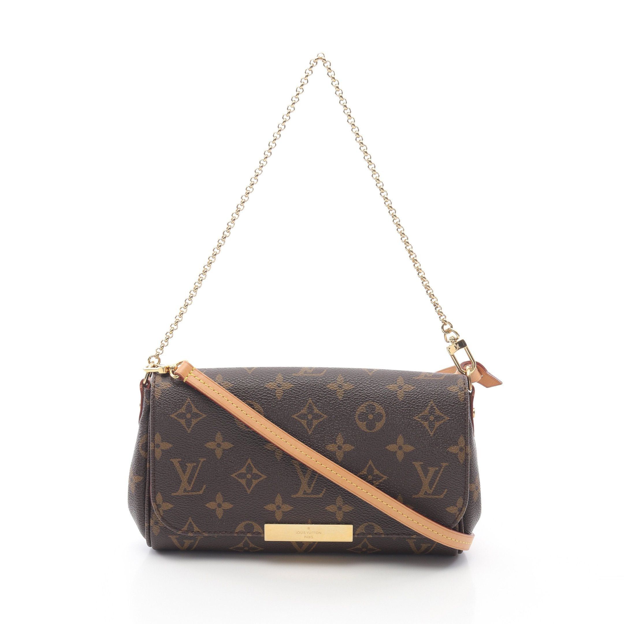 Louis Vuitton Louis Vuitton Favorite Pm Monogram Chain Handbag Leather Brown Size ONE SIZE - 1 Thumbnail