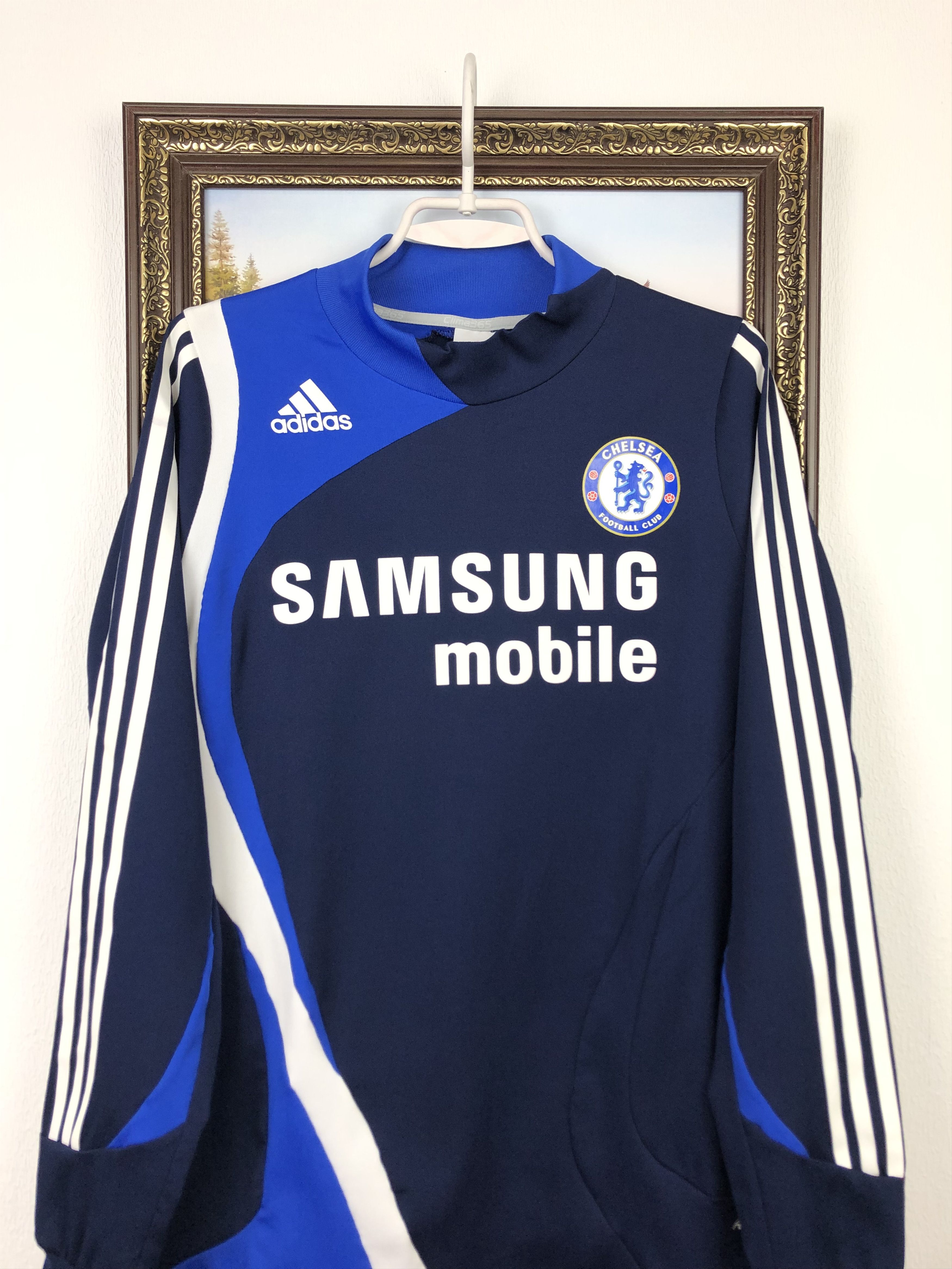 Adidas Vintage Chelsea Football Jacket Sweatshirt Player Issue Size US L / EU 52-54 / 3 - 2 Thumbnail