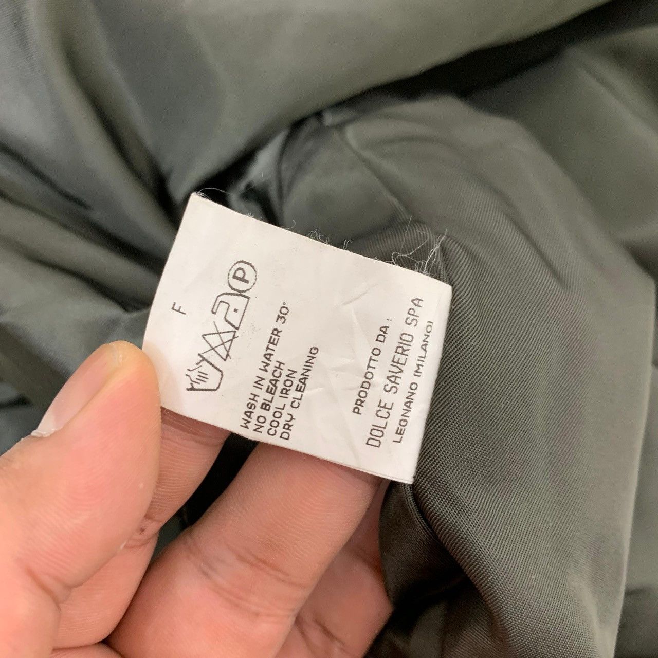 Dolce & Gabbana Vintage Olive Green Diamond Quilted Military Liner Jacket Size US M / EU 48-50 / 2 - 18 Thumbnail
