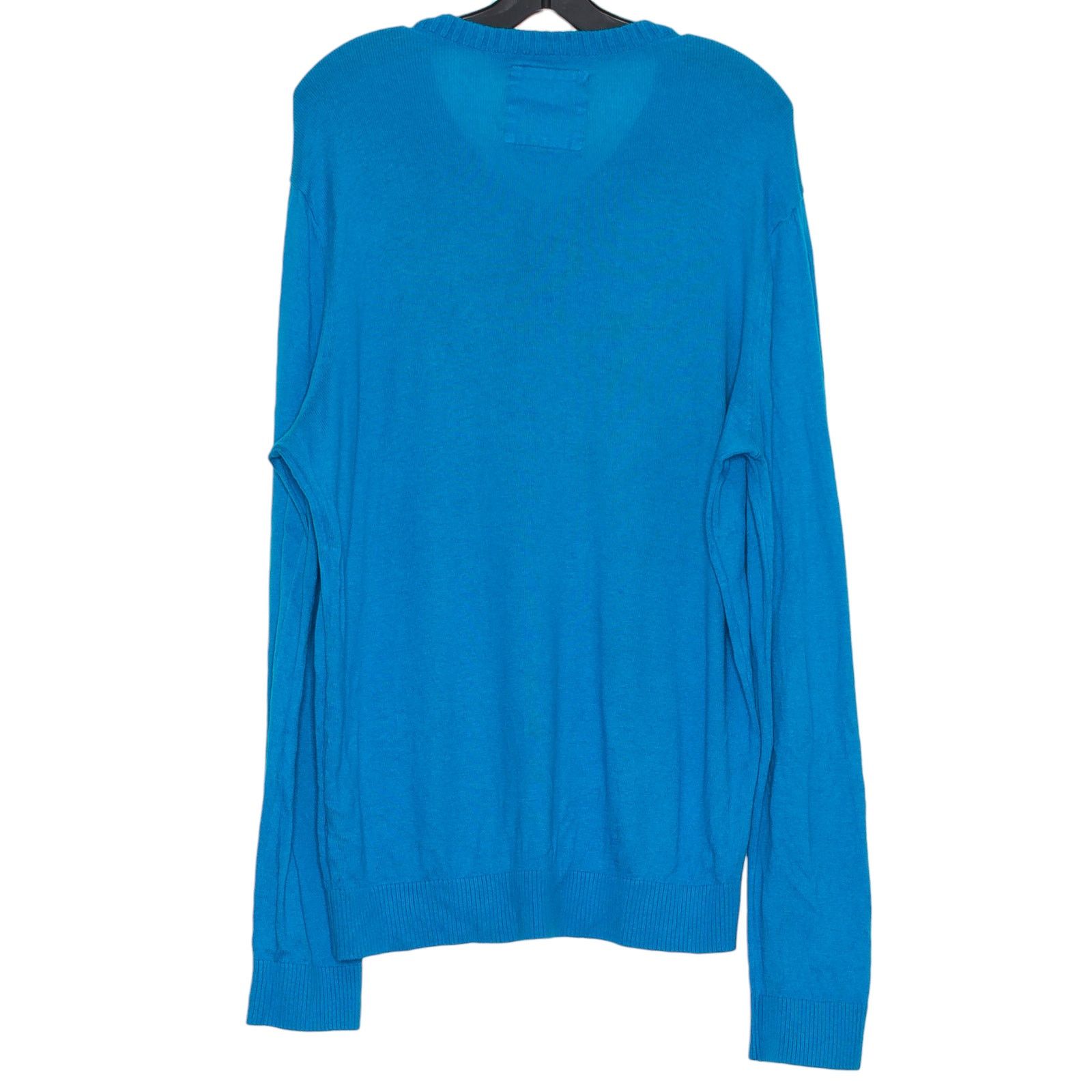Hollister Hollister Mens Sweater Y2K Preppy V Neck Minimalist Blue XL Size US XL / EU 56 / 4 - 2 Thumbnail