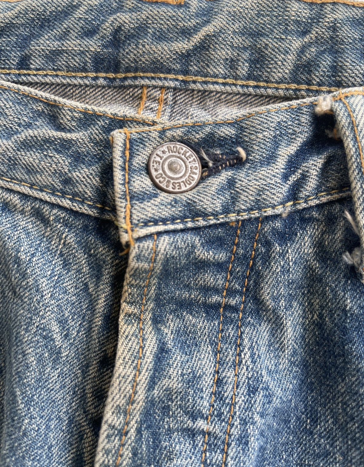 Japanese Brand Japanese Rocket Saddle Mudd Selvedge Jeans Size US 31 - 13 Thumbnail