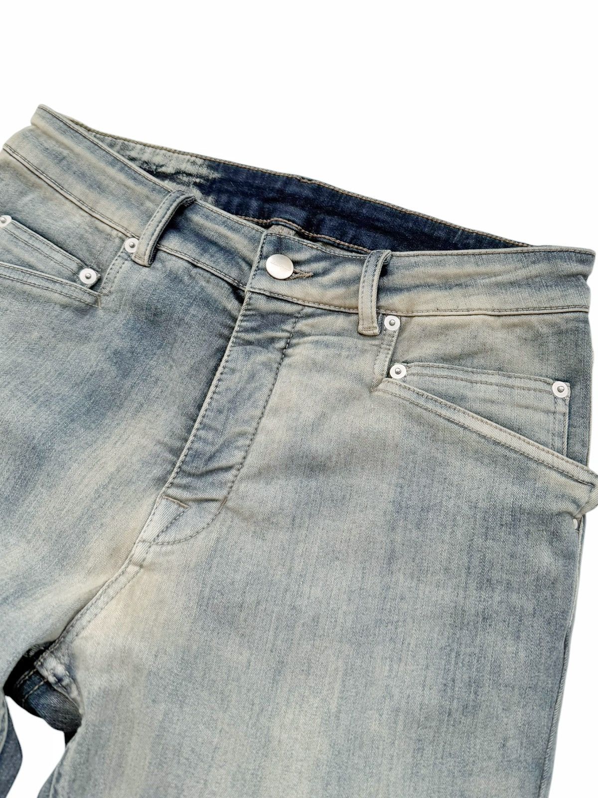 Rick Owens Luxor Tyrone Acid Degrade Denim Jeans Distressed Size US 32 / EU 48 - 6 Thumbnail