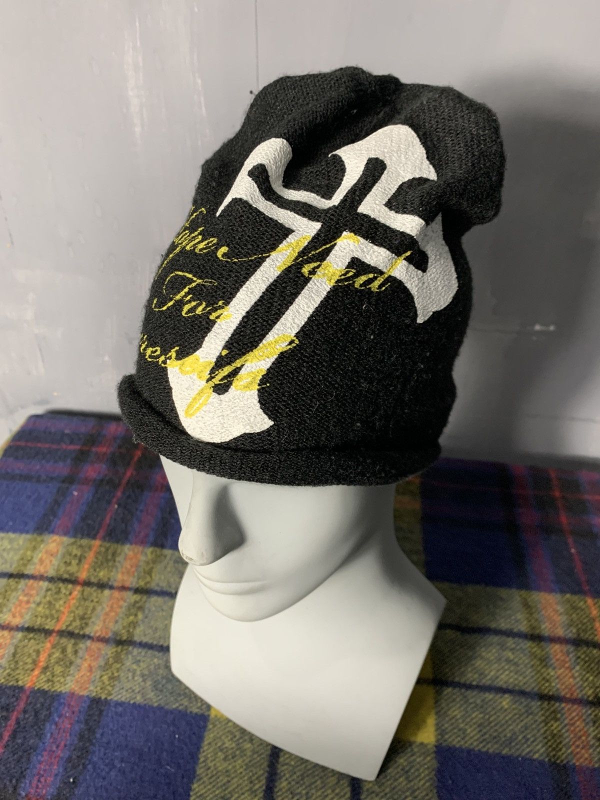 Japanese Brand Japanese cross punk bandage style beanie hats rare Size ONE SIZE - 2 Thumbnail