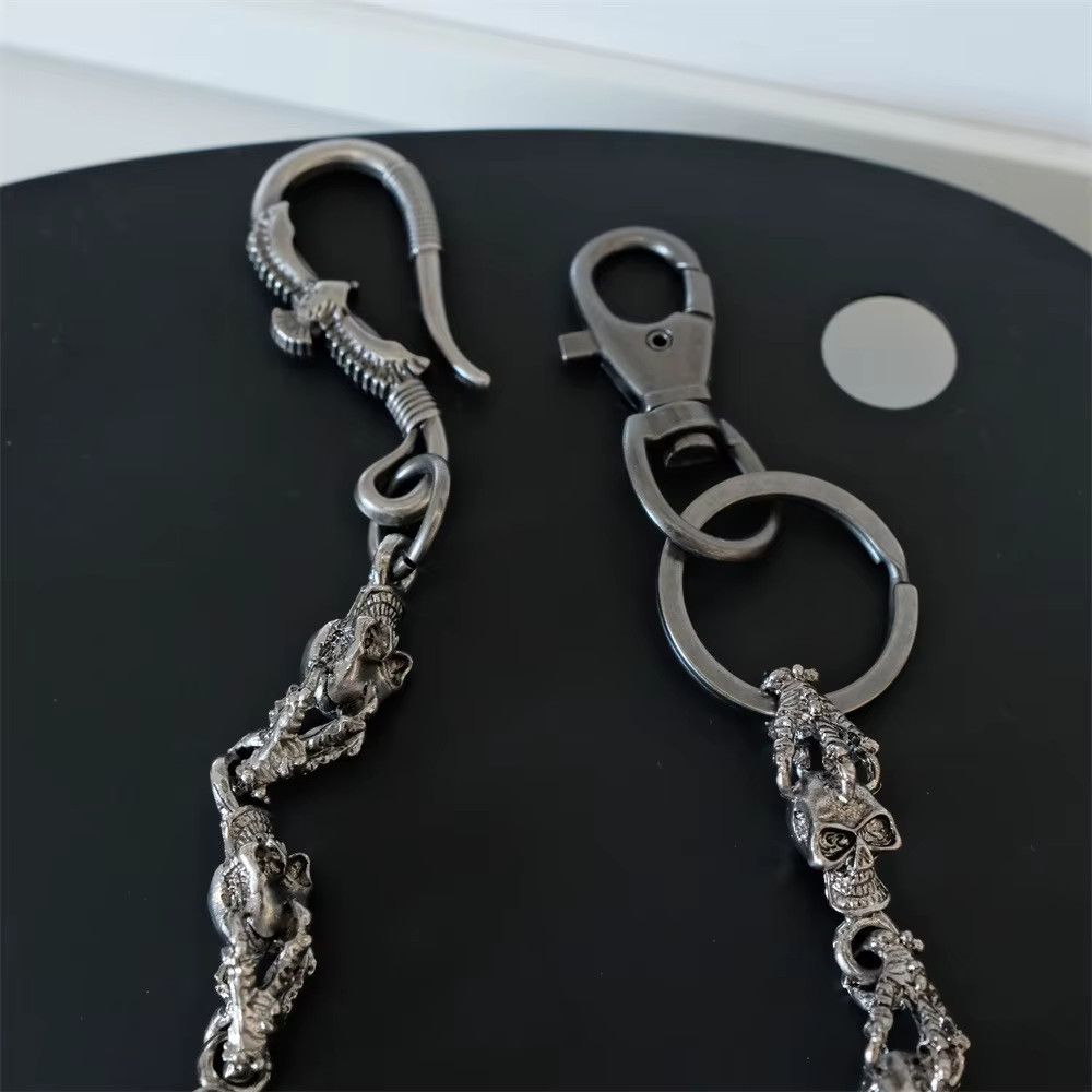 Japanese Brand × Vintage Punk Flying Eagle Skull Chain – Y2K Disco Waist Accessory Size ONE SIZE - 2 Thumbnail