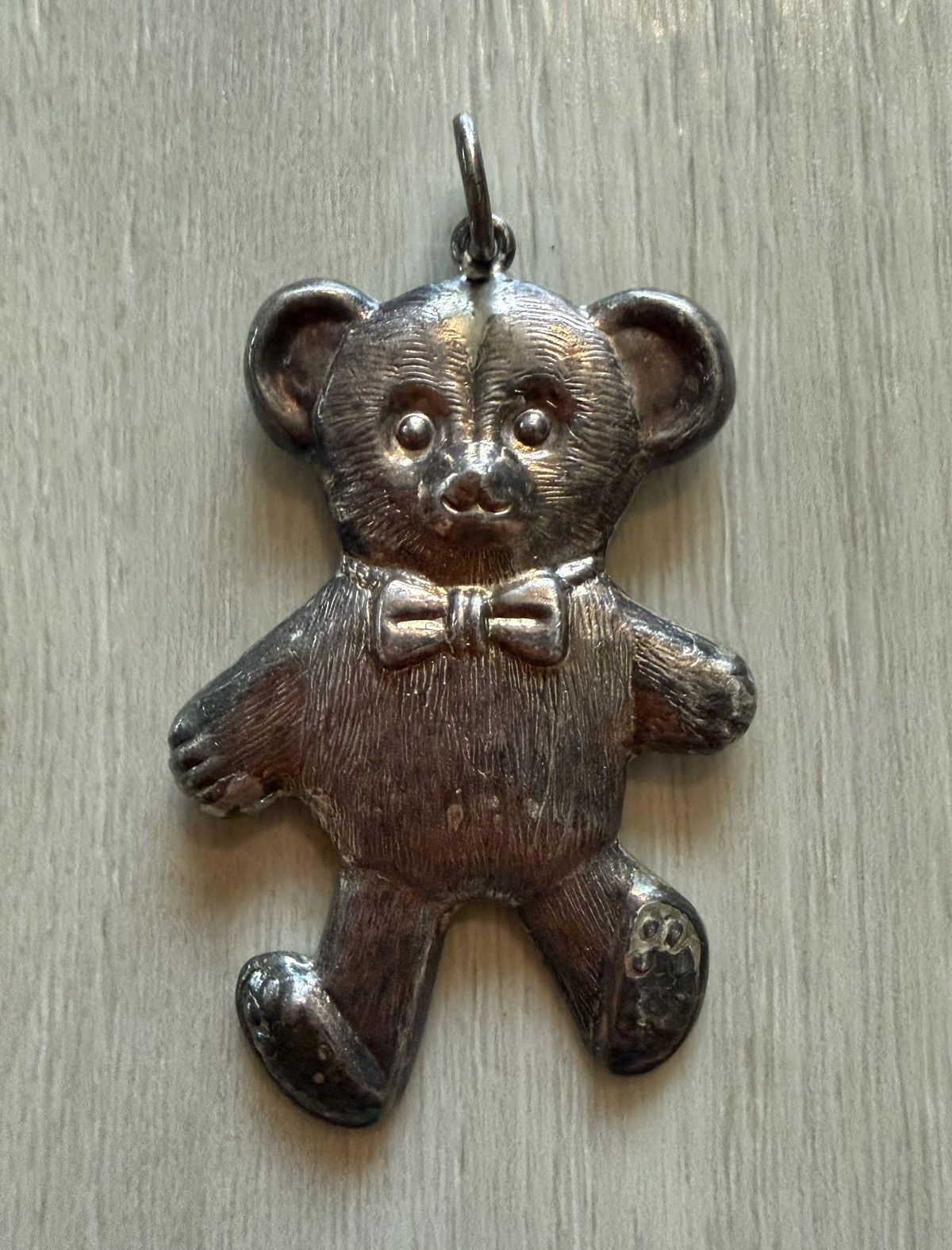 Vintage Vintage Sterling Silver Large Teddy Bear Pendant 11.6g Size ONE SIZE - 1 Thumbnail