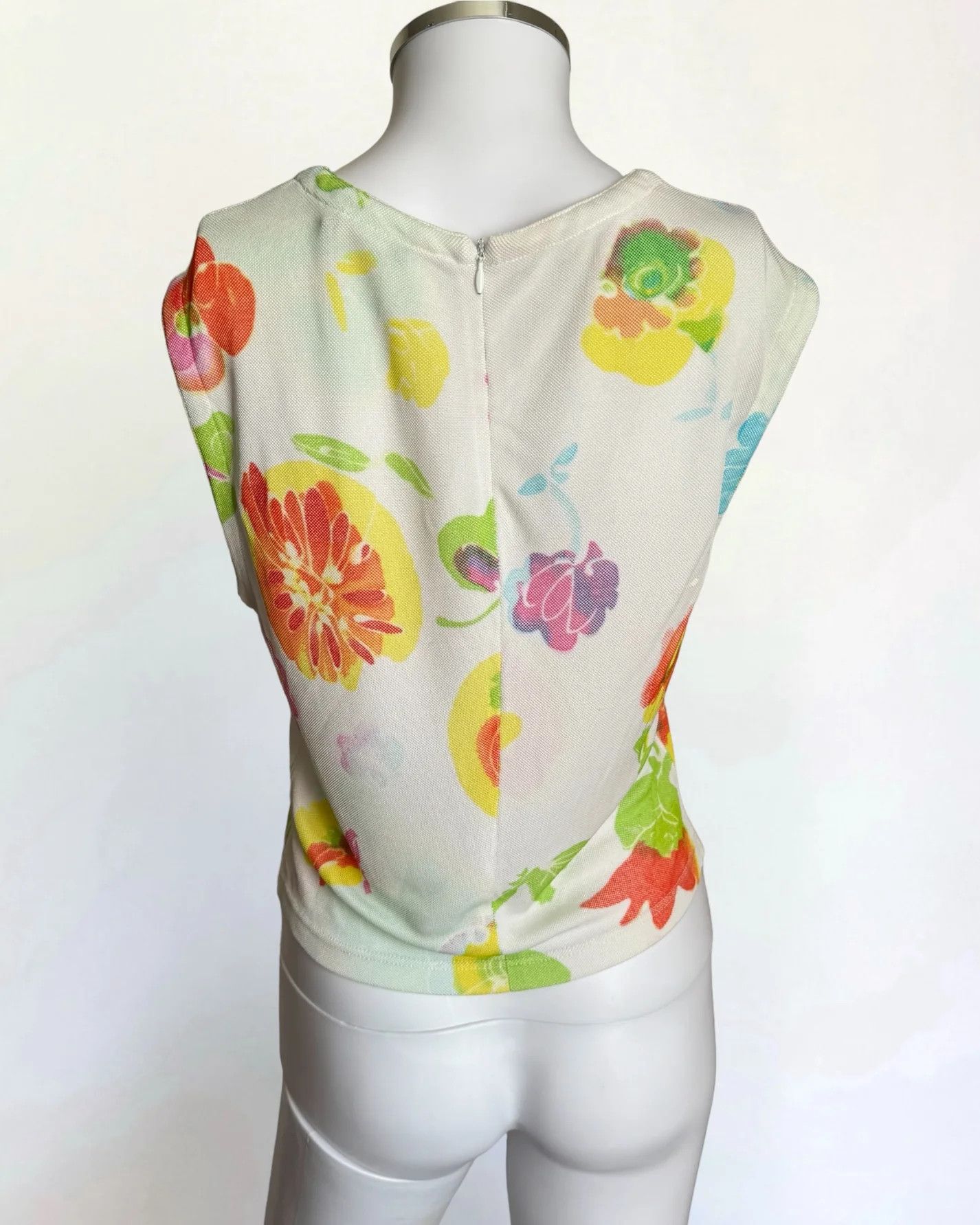 Versace Gianni Versace Floral Crop Top, SS 1996 Size M / US 6-8 / IT 42-44 - 4 Thumbnail