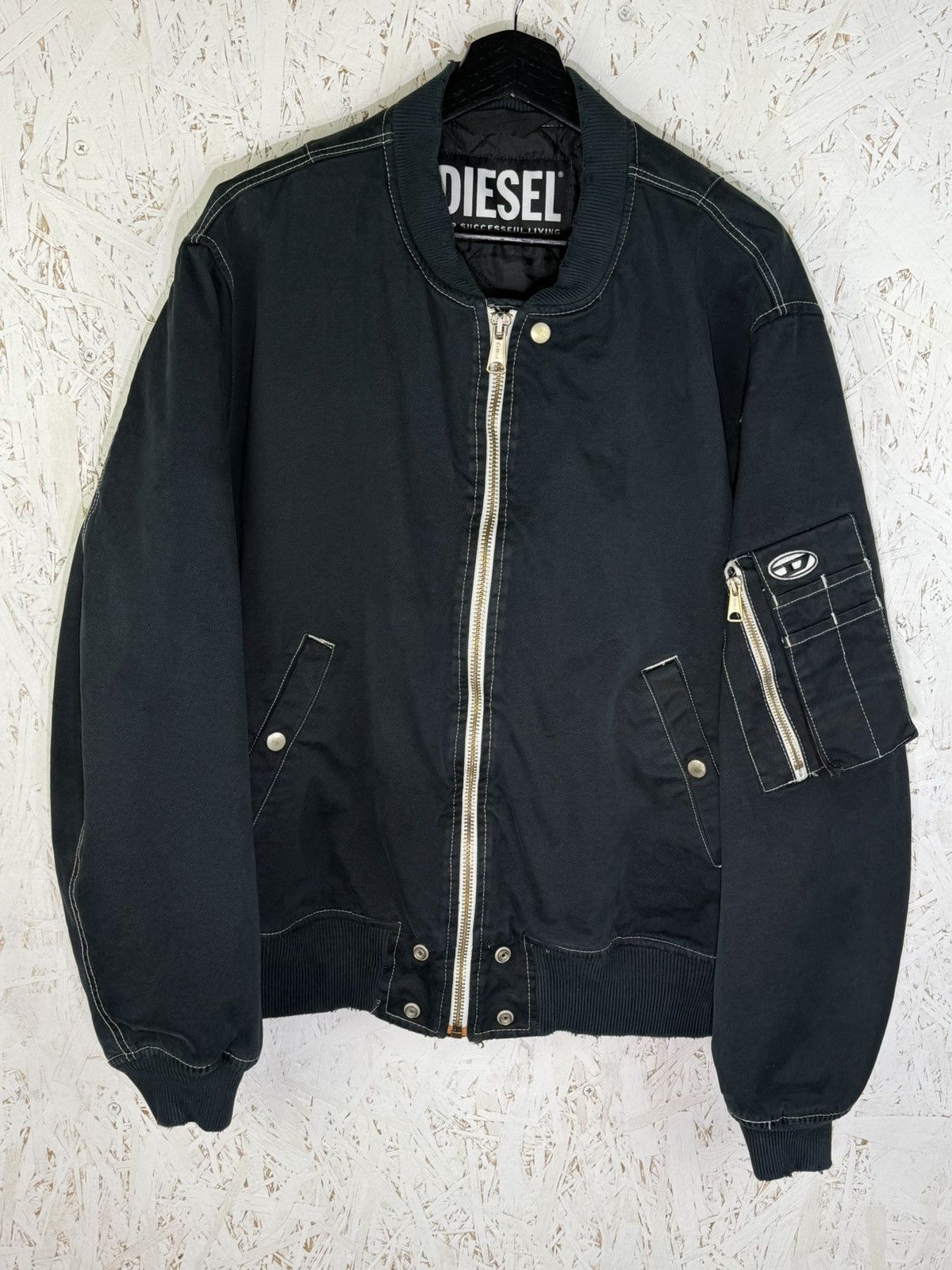Diesel Diesel A03550 J Blake One Bomber Jacket In Black Size L Size US L / EU 52-54 / 3 - 1 Thumbnail