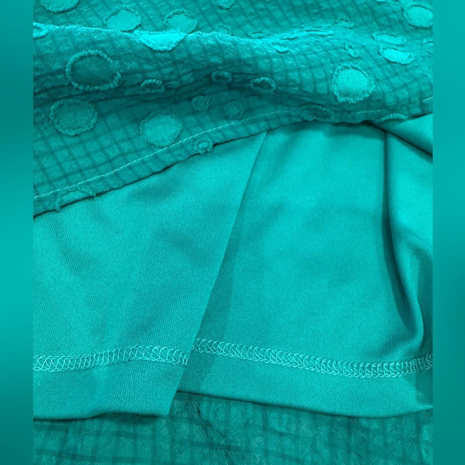 DKNY DKNY green sleeveless midi dress textured pattern SZ 8 Size M / US 6-8 / IT 42-44 - 4 Thumbnail
