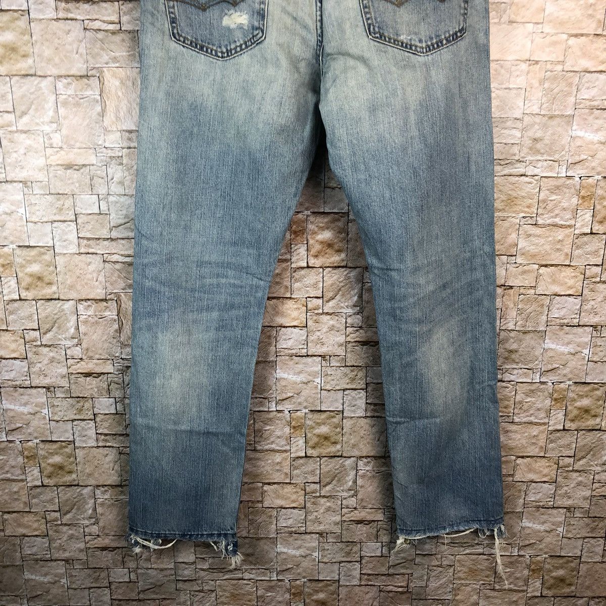 Japanese Brand Eagle American Outfitters Distressed Denim Pants #A1042 Size US 32 / EU 48 - 16 Thumbnail
