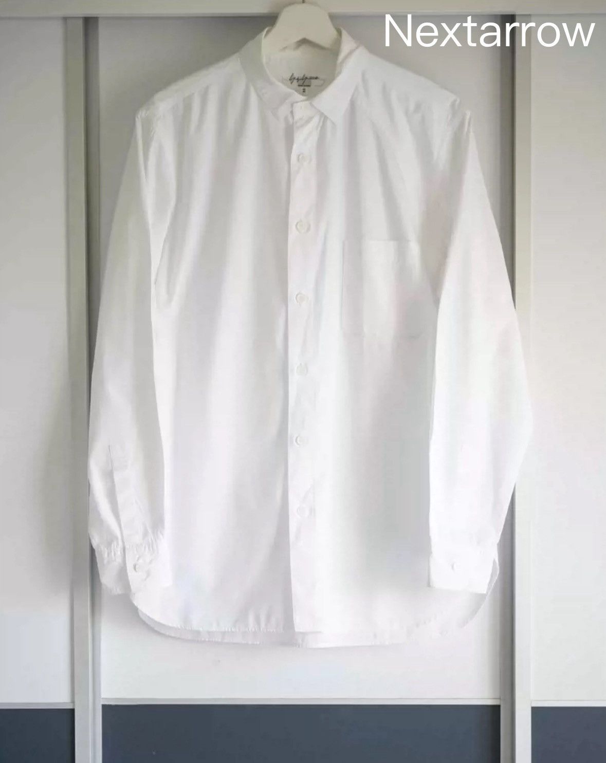 Yohji Yamamoto Yohji Yamamoto 15ss Bias Cut White Shirt 2412-Nextarrow Size US M / EU 48-50 / 2 - 1 Thumbnail