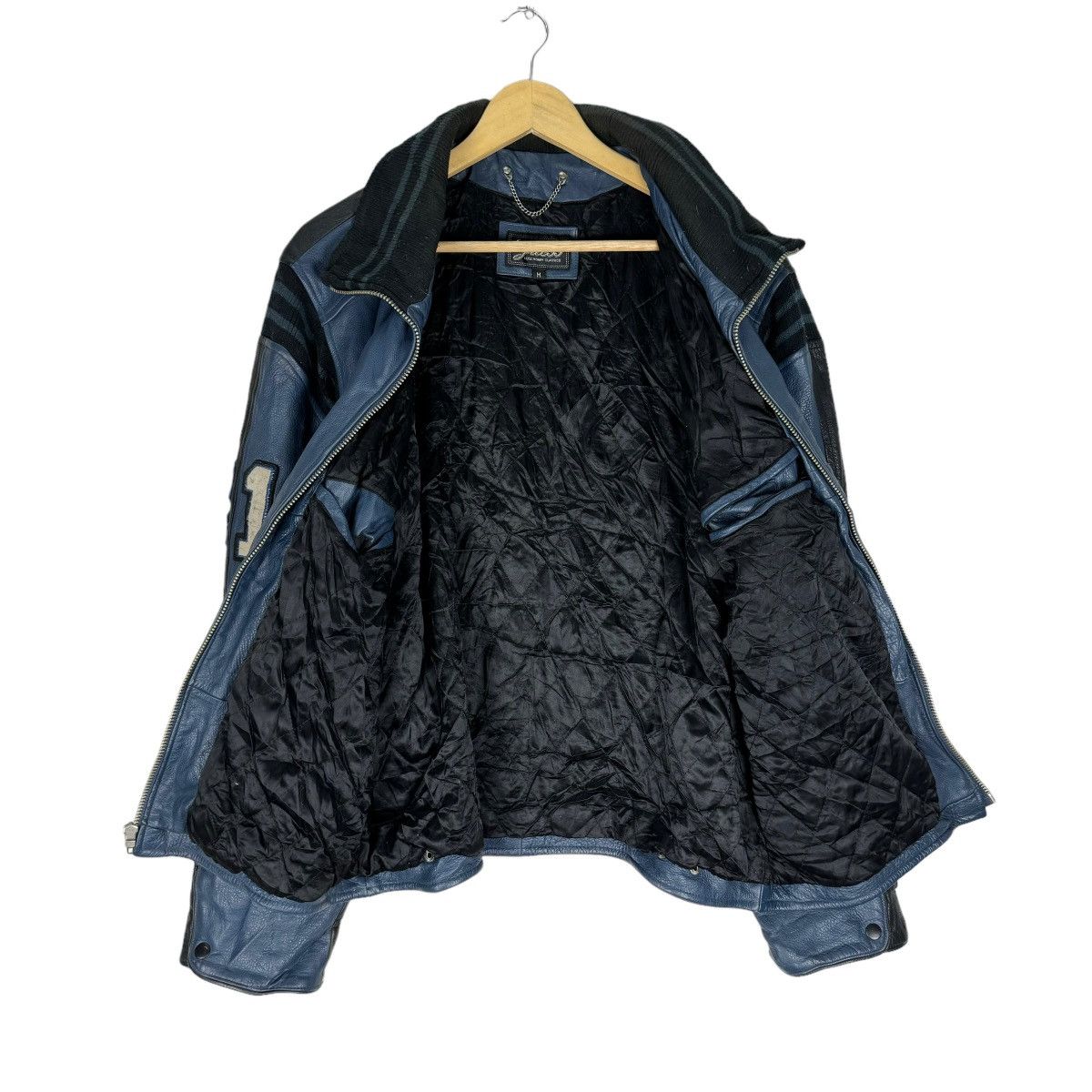 Georges Marciano × Guess × Vintage ☀️GUESS LEAGUE CHAMPION VARSITY LEATHER JACKET Size US M / EU 48-50 / 2 - 8 Thumbnail