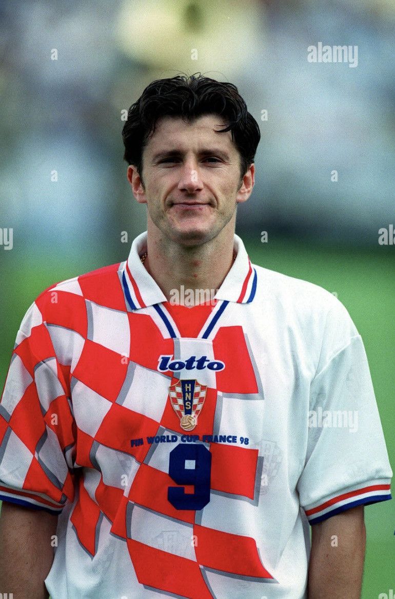 Lotto Sport RARE🔥 1998 Lotto Croatia Away Soccer Jersey Suker Vintage Size US XL / EU 56 / 4 - 14 Thumbnail