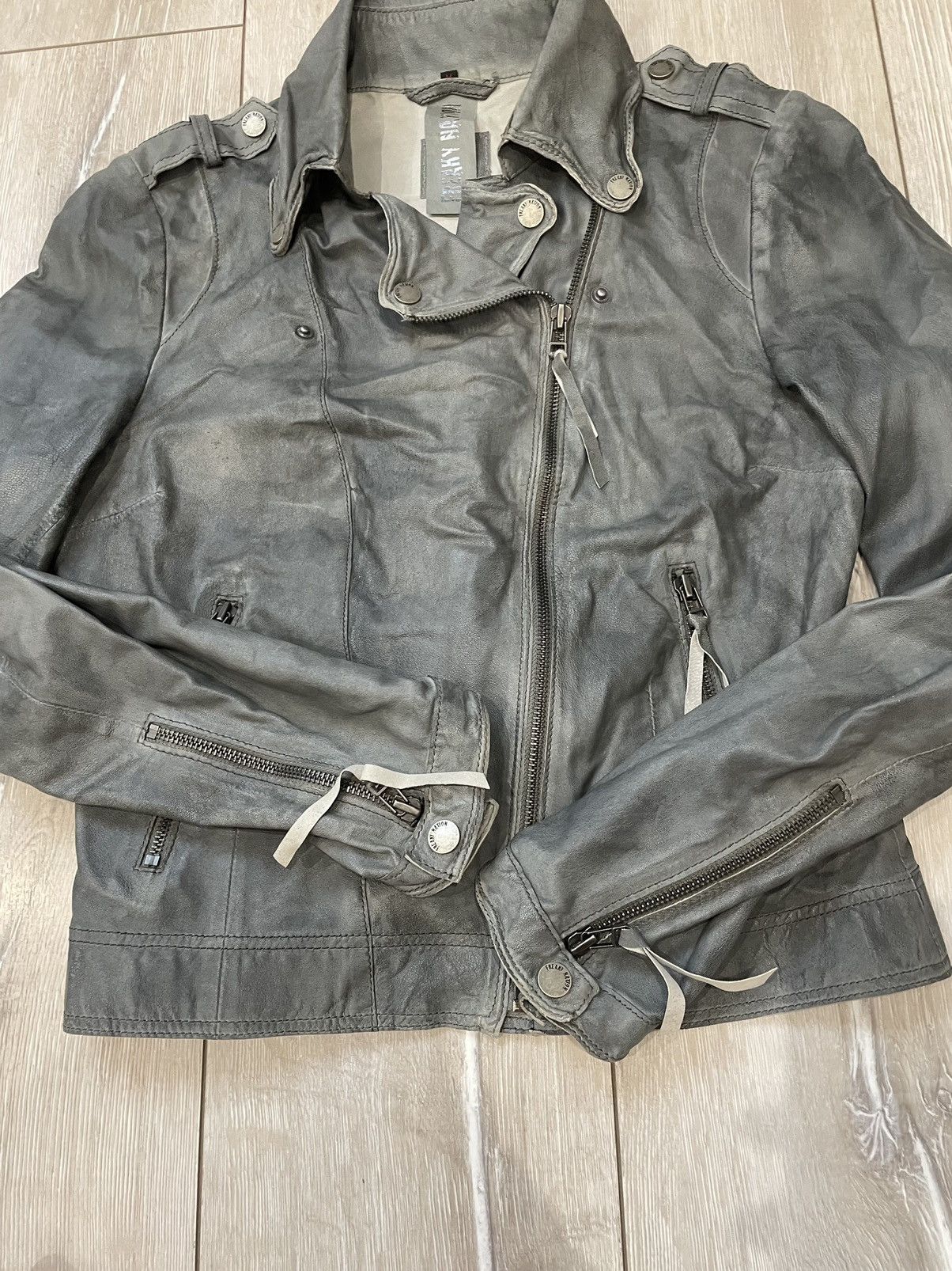 Designer × Japanese Brand Vintage Freaky Nations leather jacket woman's Size M / US 6-8 / IT 42-44 - 3 Thumbnail
