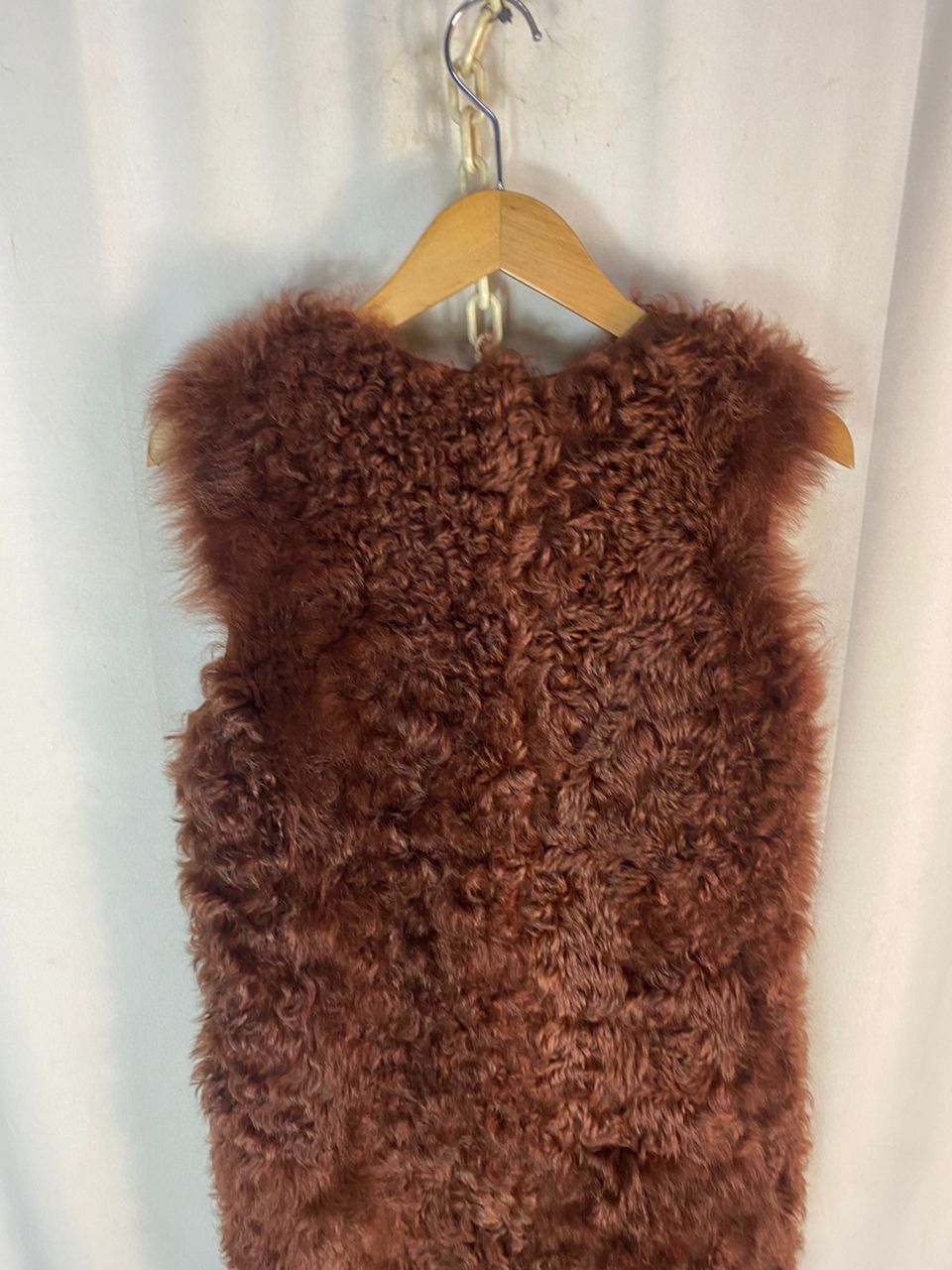 Yves Salomon Unisex🔥Yves salomon fur lamb leather sleeveless jacket Size S / US 4 / IT 40 - 12 Thumbnail