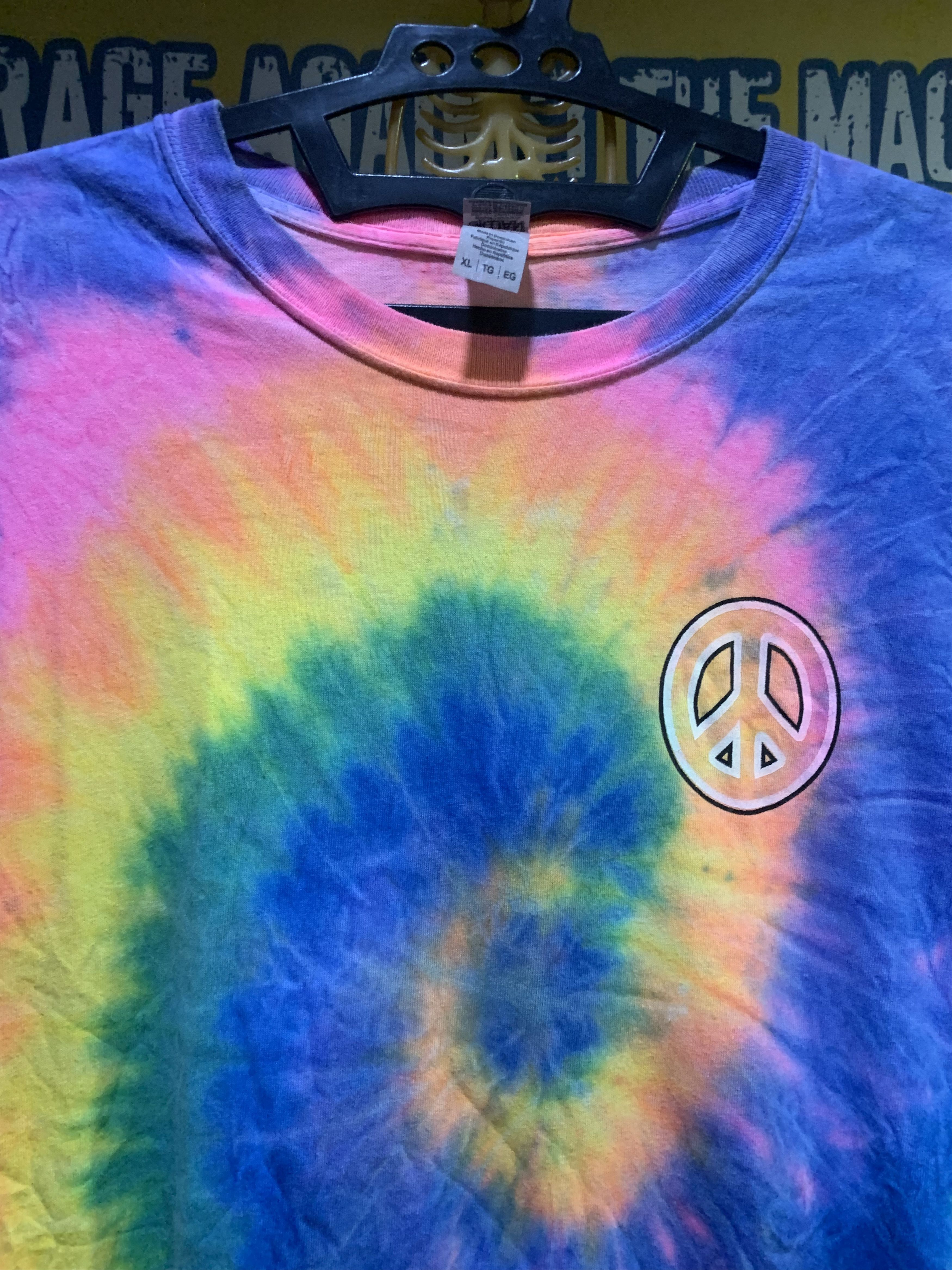 Fuck Art, Make Tees HIPPIES Story Peace Sign Logo ”Stay Trippy Little Hippy” Size US XL / EU 56 / 4 - 4 Thumbnail