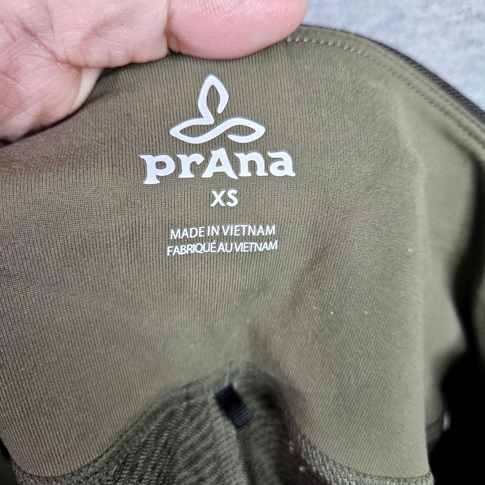 Prana prAna Women's Yoga Leggings XS Olive Green Textured Stretch Size 26" / US 2 / IT 38 - 5 Thumbnail
