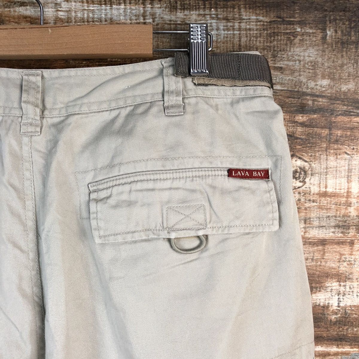 Japanese Brand Lava Bay Cream Cargo Multipocket Pants #A2539 Size US 35 - 20 Thumbnail
