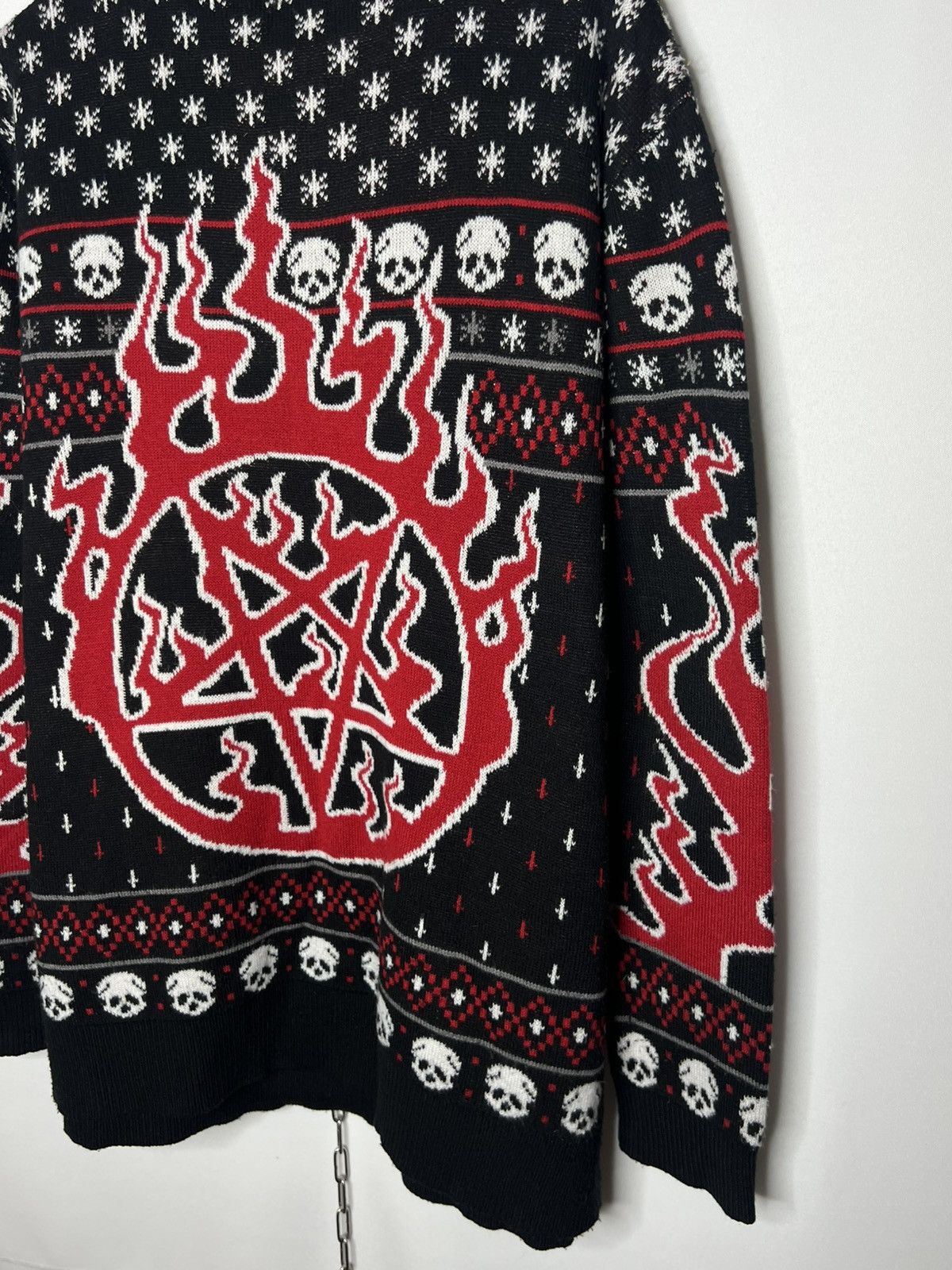 Killstar Killstar Satan Sculls Art Sweater Goth Style Streetwear Size US XXL / EU 58 / 5 - 12 Thumbnail