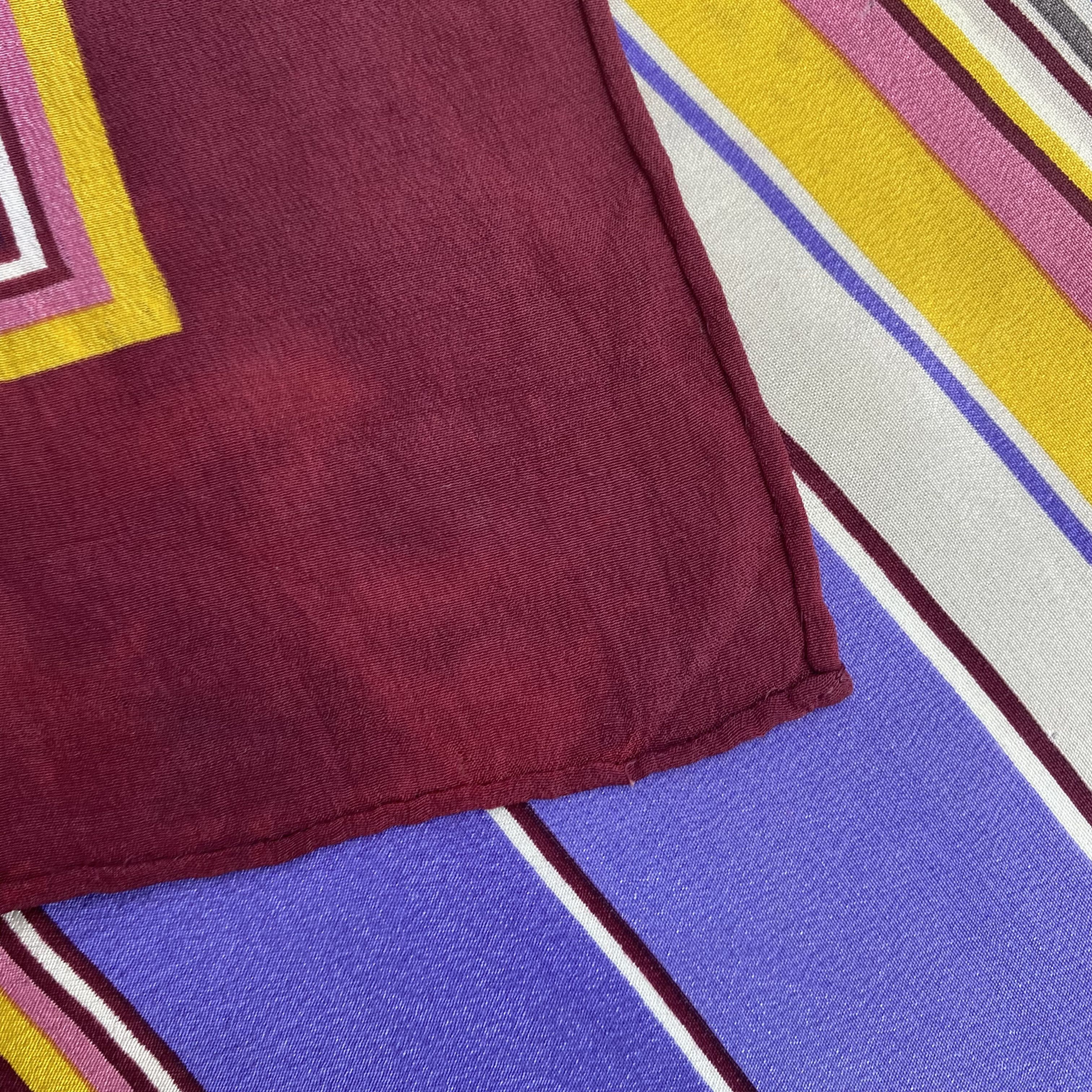 Japanese Brand Vintage Elle SILK Scarf Twill Stole Wraps Scarves Size ONE SIZE - 12 Thumbnail