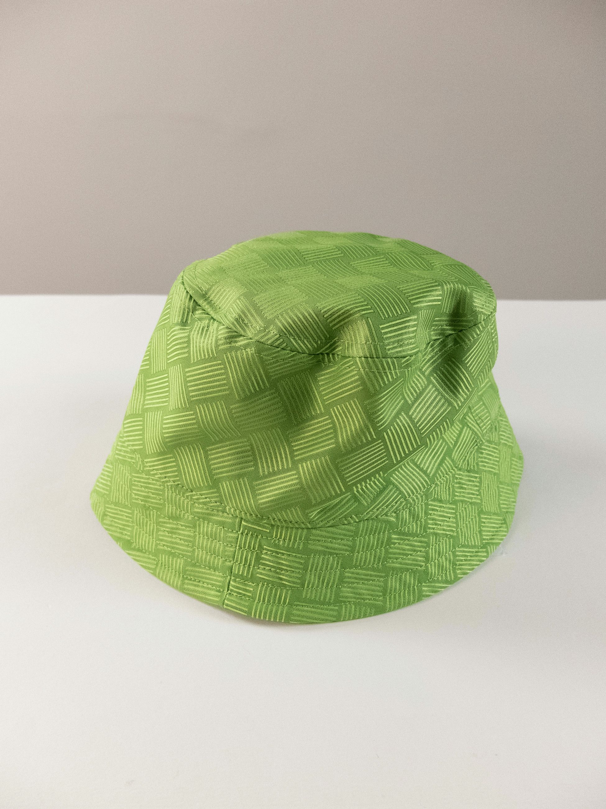 Bottega Veneta BOTTEGA VENETA intrecciato pattern green bucket hat Medium q Size ONE SIZE - 4 Thumbnail