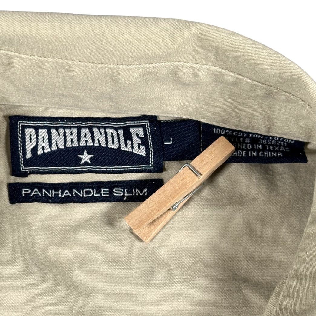 Vintage Panhandle Slim Shirt Adult MEDIUM Brown Western Cowboy Solid Long Sleeve Button-Up Pearl Snap Front Pockets Mens Size US M / EU 48-50 / 2 - 4 Thumbnail