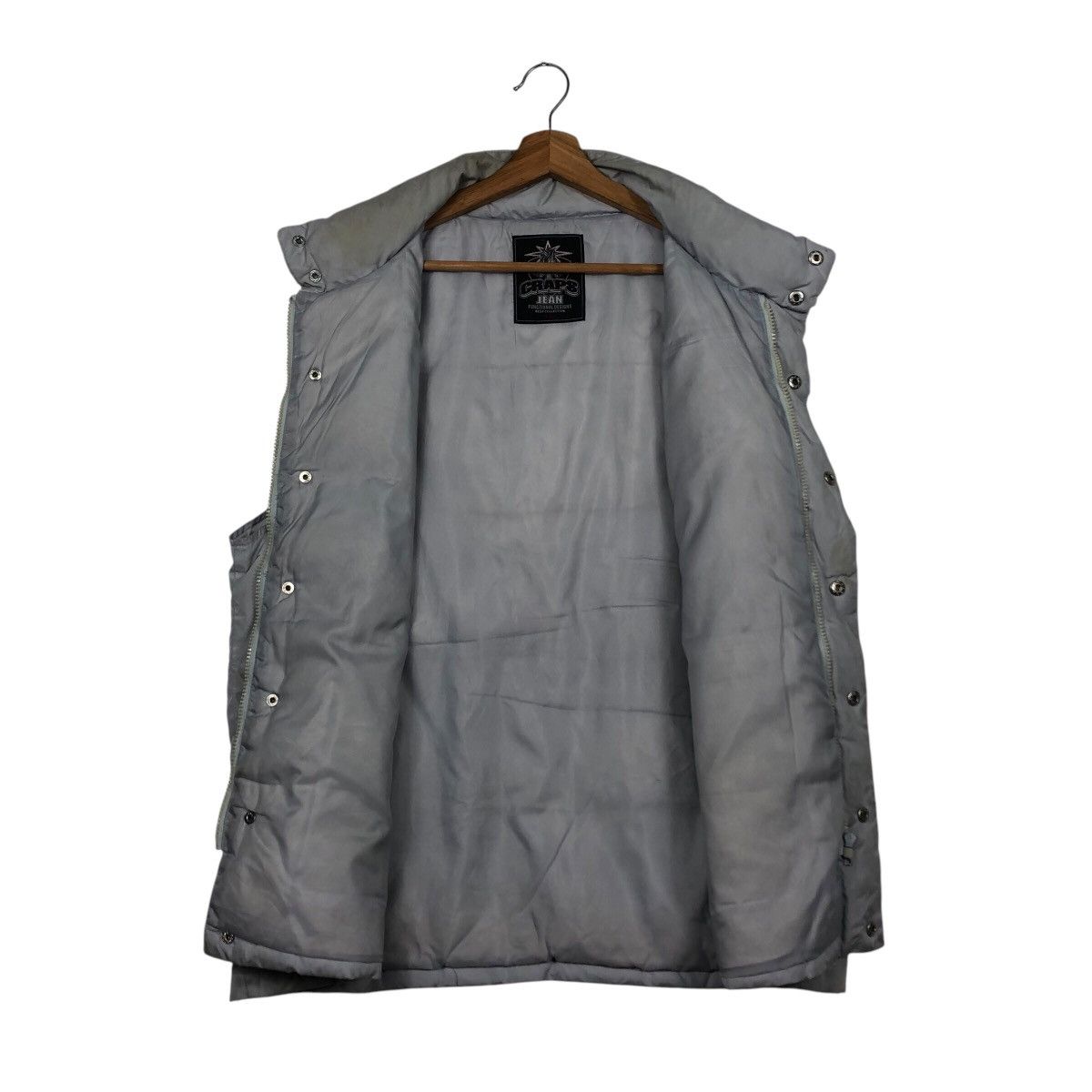 Japanese Brand 📌Vintage Biker Vest Jacket Puffer Craps Big Logo Size US L / EU 52-54 / 3 - 14 Thumbnail