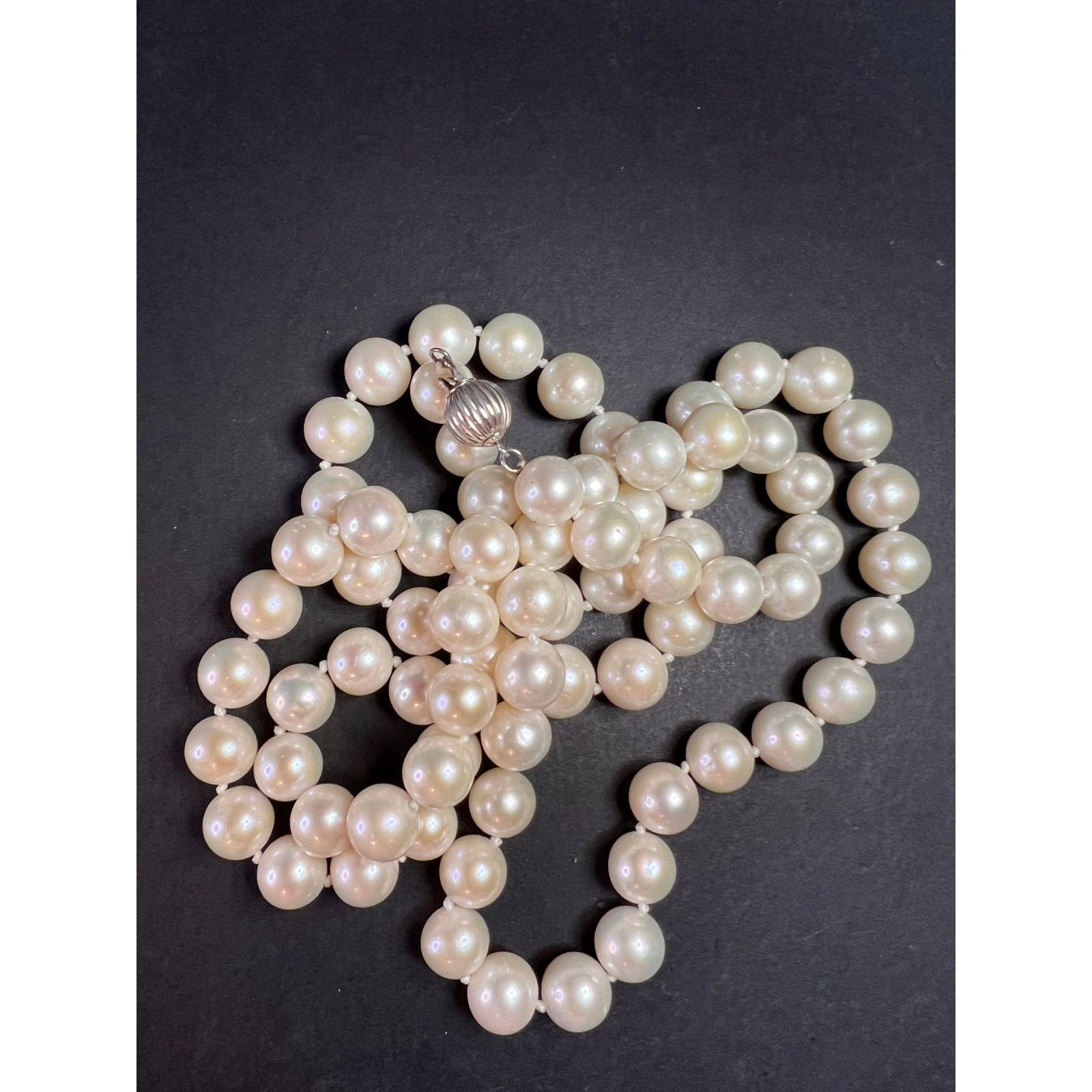 Other 10-11mm cultured pearl 36 in necklace with 925 silver clasp Size ONE SIZE - 11 Thumbnail
