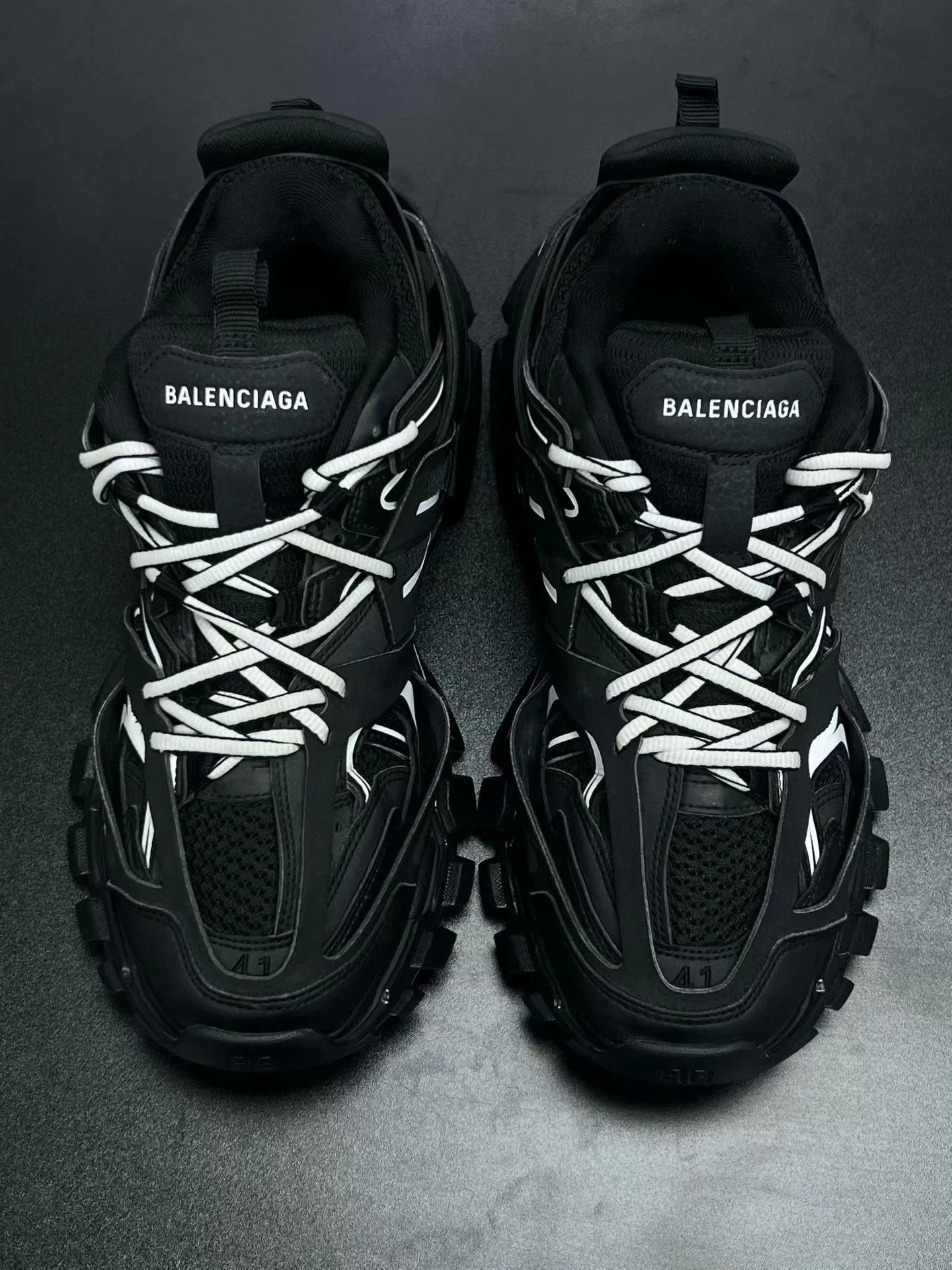 Balenciaga Track Black White 41 Minimal Wear