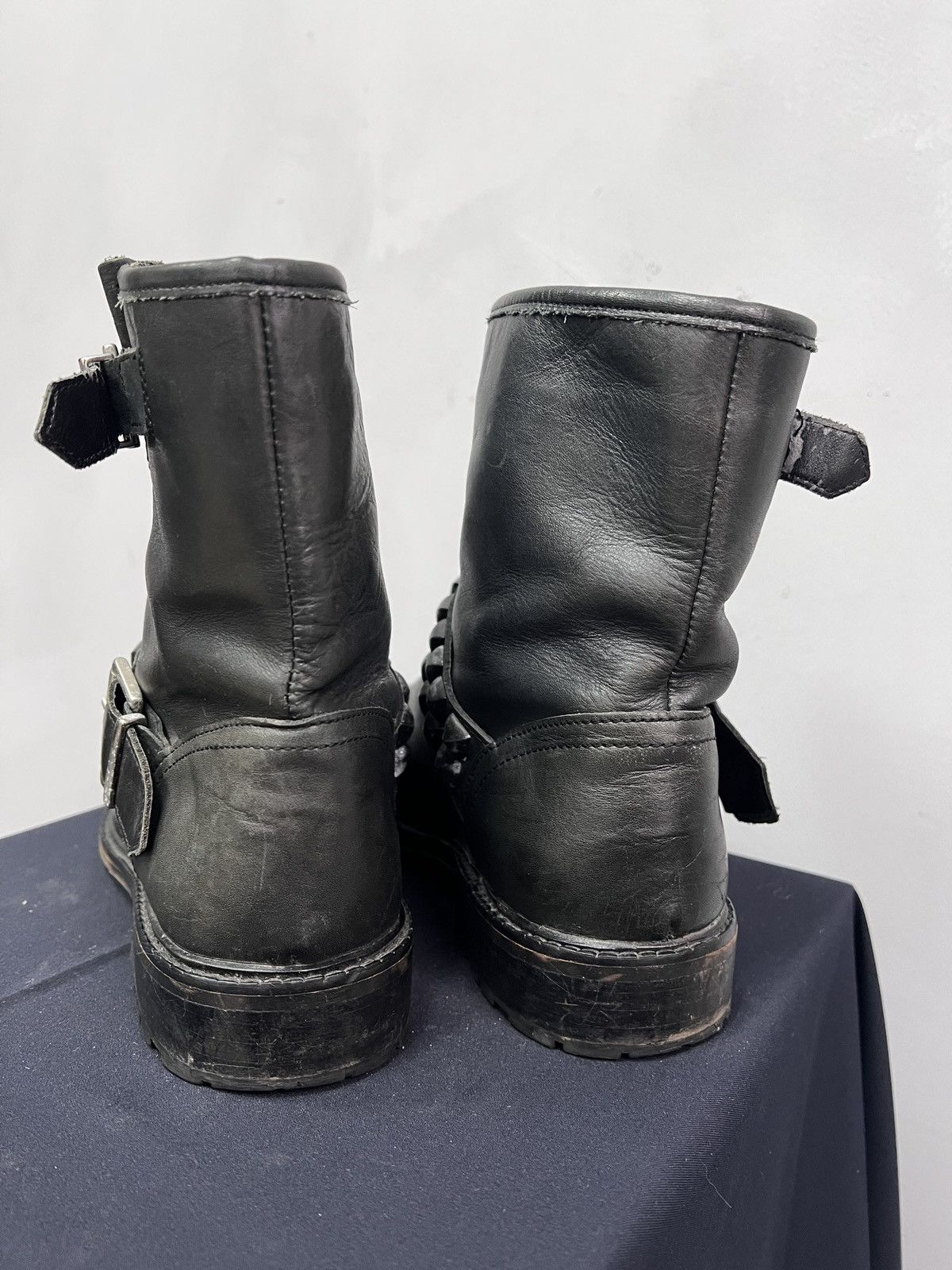 Hedi Slimane Hedi slimane style studded leather boots hype 90s Size US 7.5 / EU 40-41 - 7 Thumbnail
