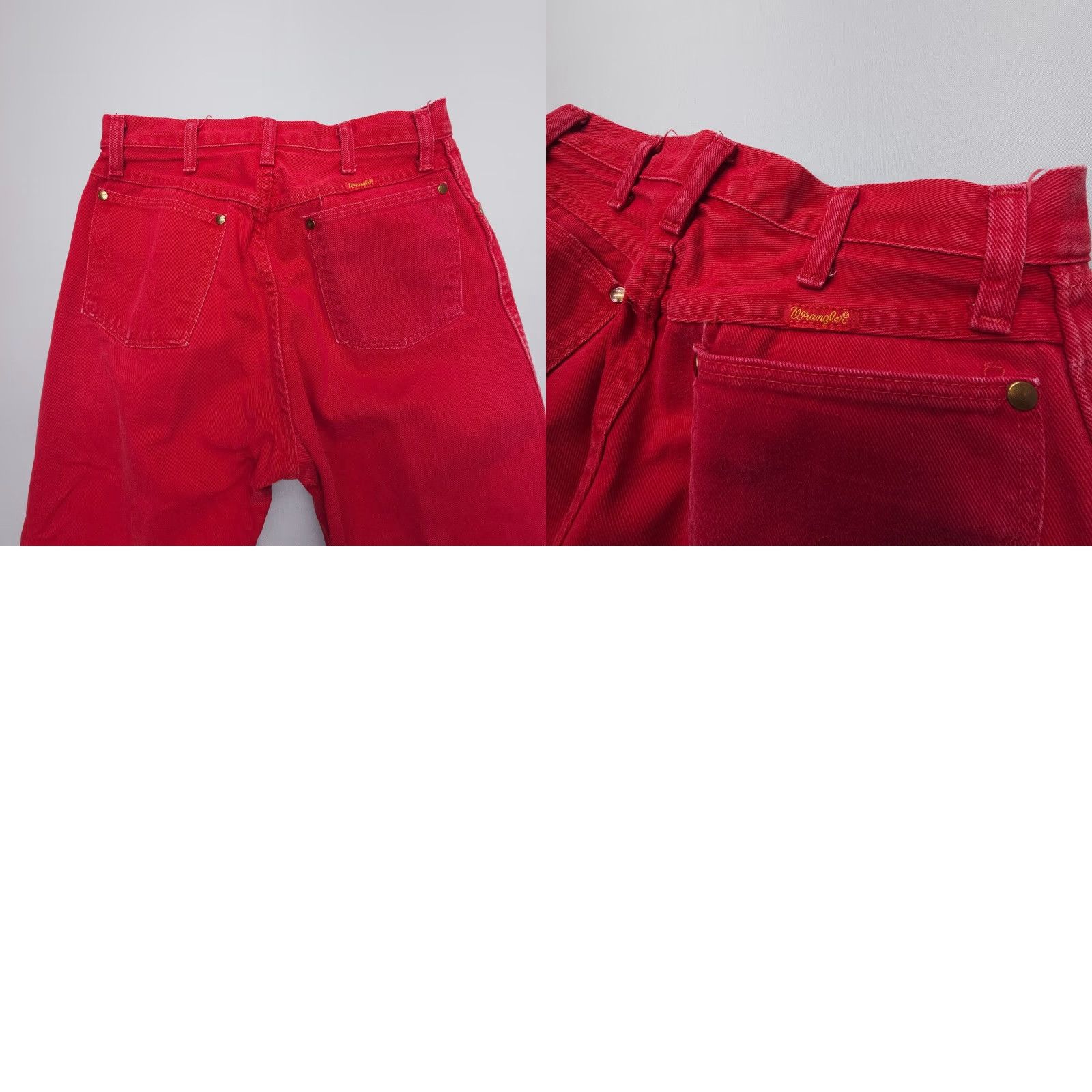 Wrangler VINTAGE Wrangler Cowboy Cut Jeans Womens 11 Red Denim 100% Cotton Western 5-Pocket Size 32" / US 10 / IT 46 - 8 Thumbnail