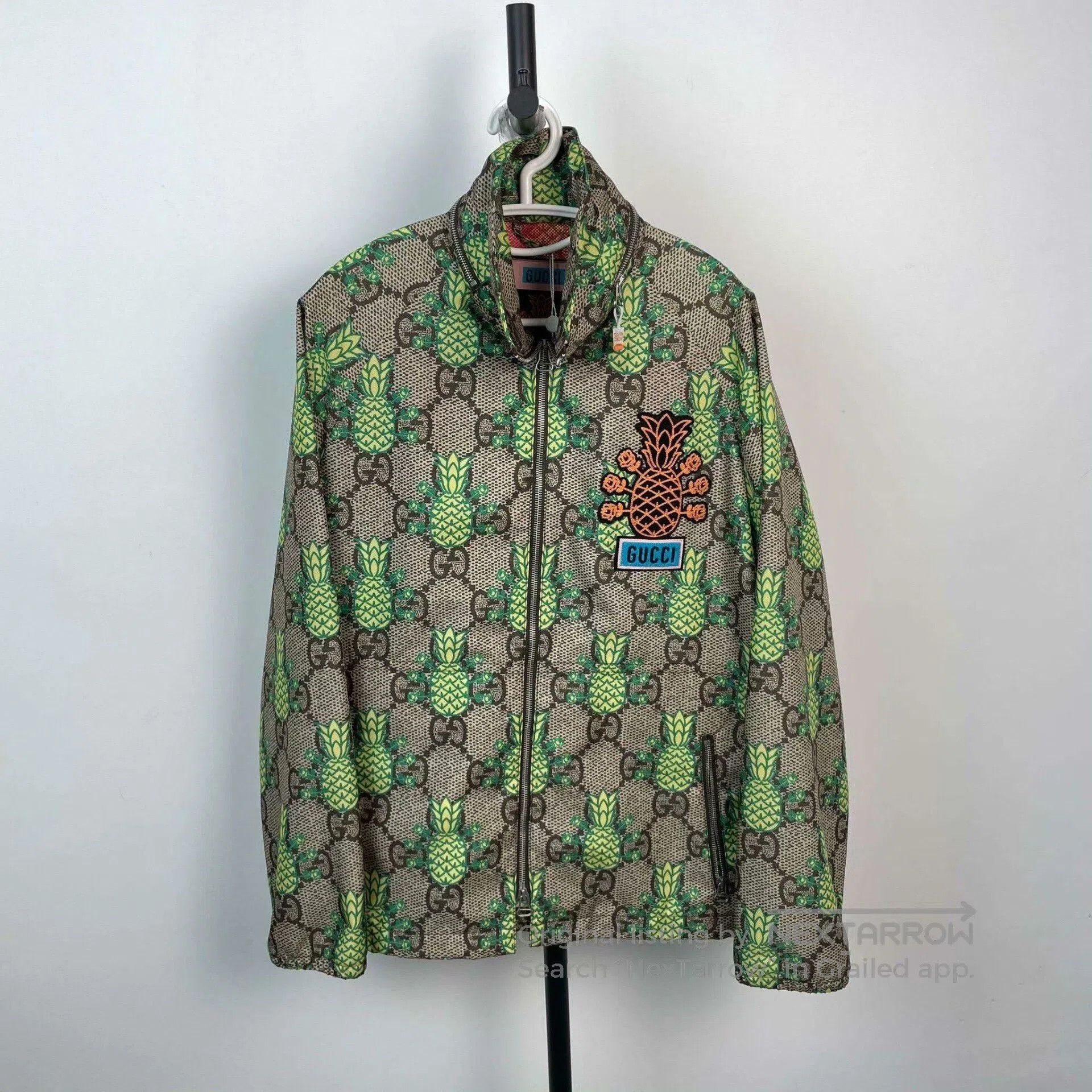 Gucci Gucci Pineapple Logo Print Zip Jacket. Size US S / EU 44-46 / 1 - 1 Thumbnail