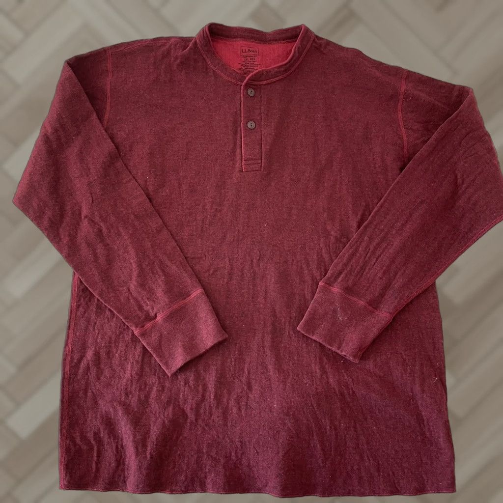 Vintage L.L. Bean River Drivers Traditional Long Sleeve Button Front Shirt Men's XXL Red Size US XXL / EU 58 / 5 - 1 Thumbnail