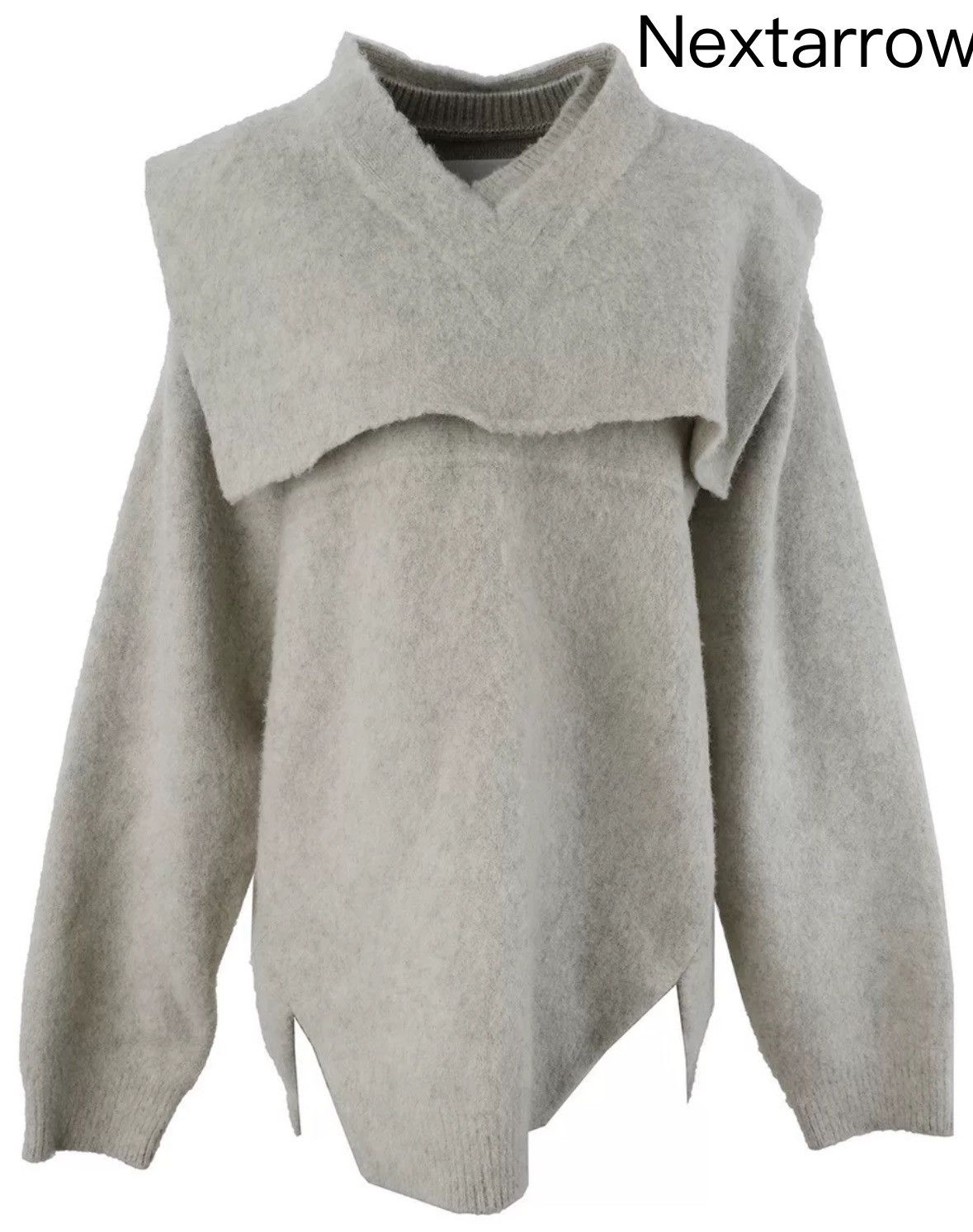 Jil Sander JIL SANDER AW20 fashion show layered collar wool top shirt Size US M / EU 48-50 / 2 - 1 Thumbnail