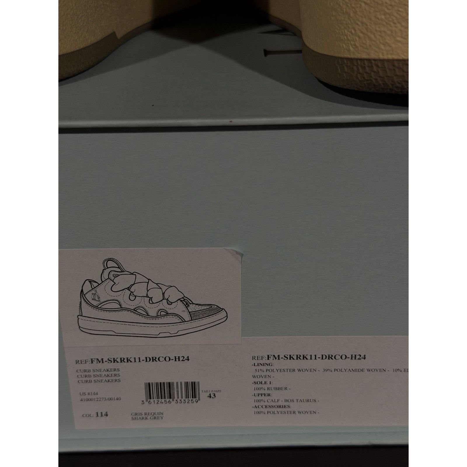 Lanvin BRAND NEW Lanvin Curb Multicolor Men Sneakers Size 43/10 US Size US 10 / EU 43 - 7 Thumbnail