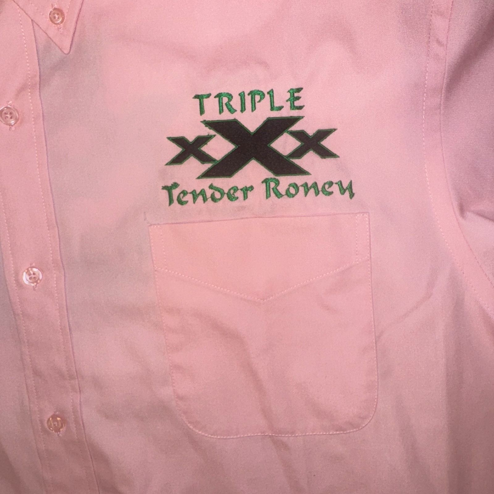 Port Authority Triple X Corvette Club Pink Stitched Logo Shirt - 2XL Long S Size US XXL / EU 58 / 5 - 3 Thumbnail