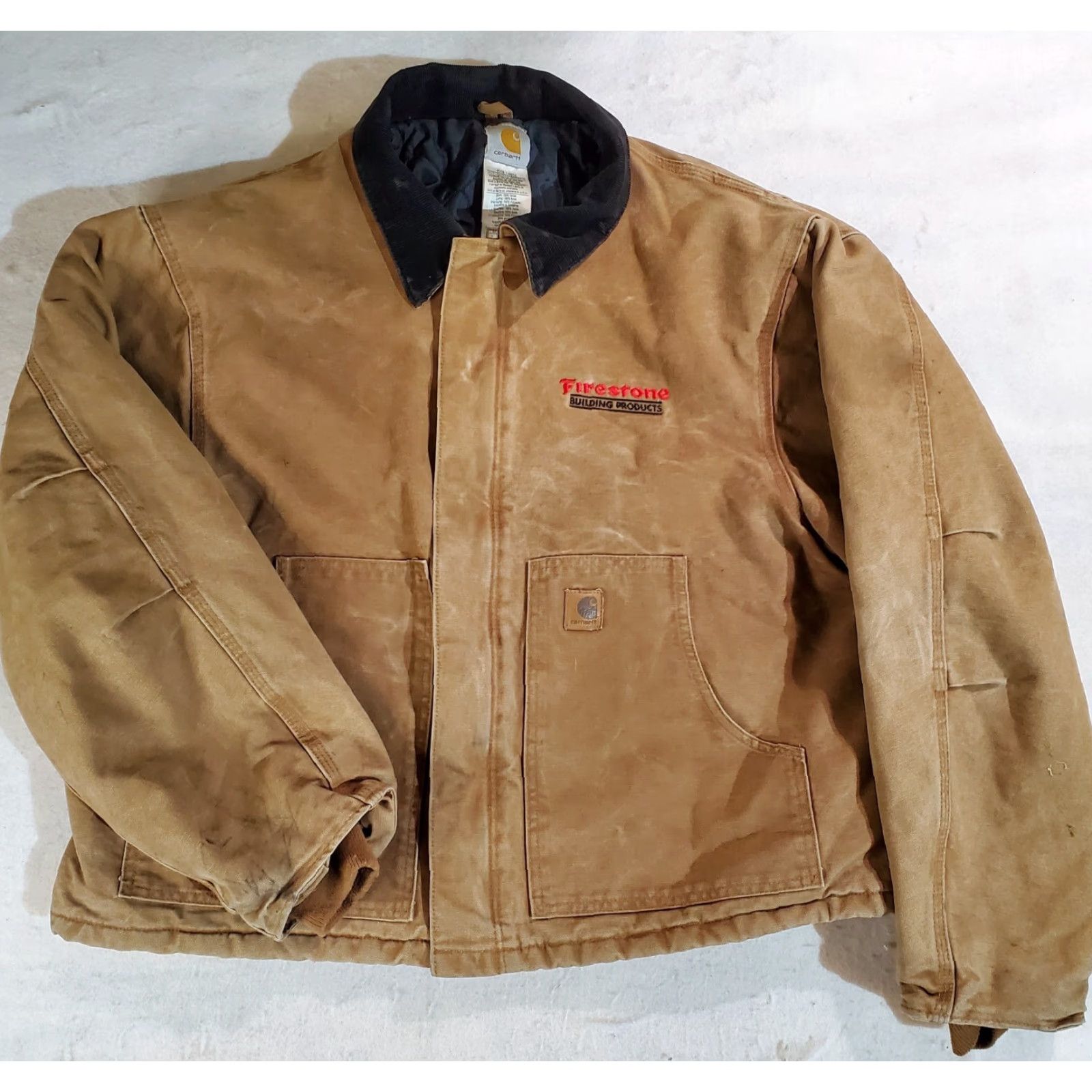 Carhartt VINTAGE Carhartt Signature Duck Canvas Quilted Lining Work Jacket J22-BRN 2XL Brown Mens Regular Jacket Size US XXL / EU 58 / 5 - 2 Thumbnail
