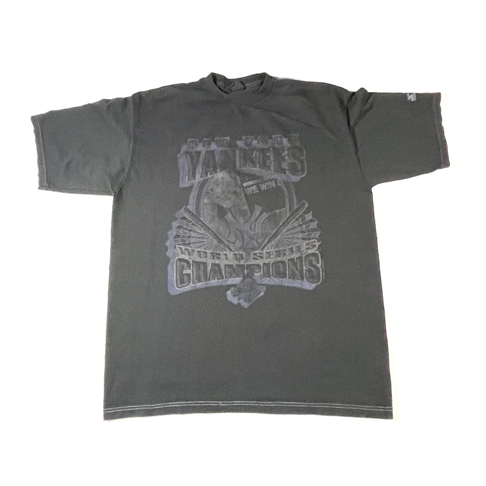 New York Yankees × Vintage Vintage 1990’s Starter Made in USA Yankees Graohic Tshirt XL Size US XL / EU 56 / 4 - 1 Thumbnail