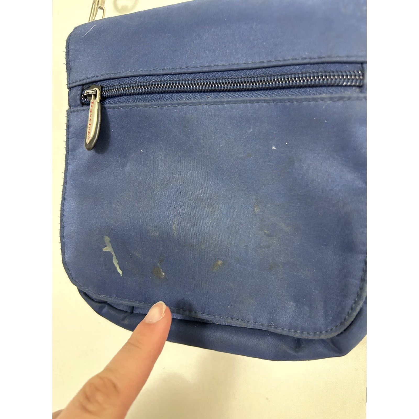 Vintage Travelon Crossbody Bag Small Navy Travel Womens Nylon Stain 6x7x1.5 Size ONE SIZE - 3 Thumbnail