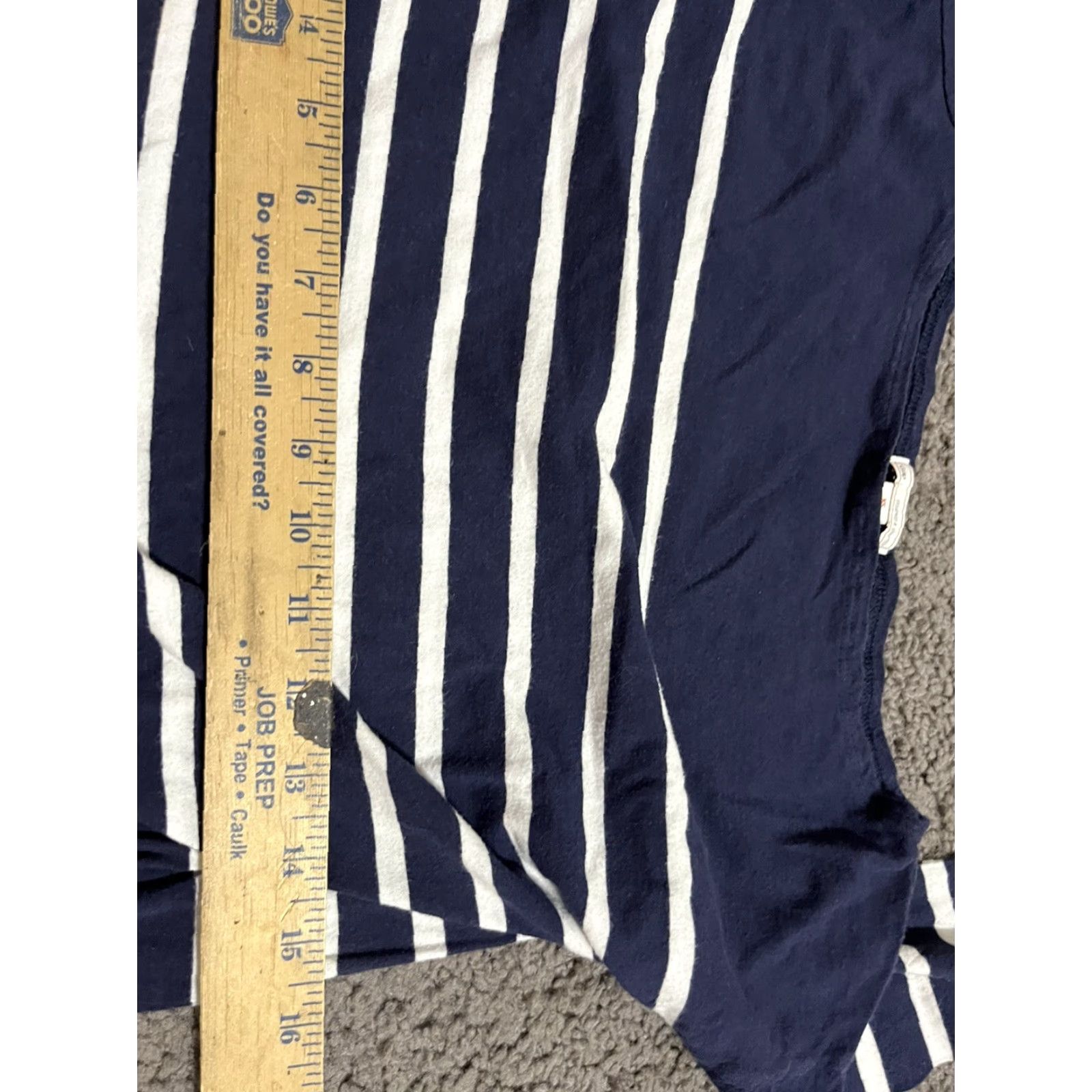 Gap Gap Women's Sweater Pullover Crew Neck 100% Cotton Navy White Striped XS Size XS / US 0-2 / IT 36-38 - 4 Thumbnail