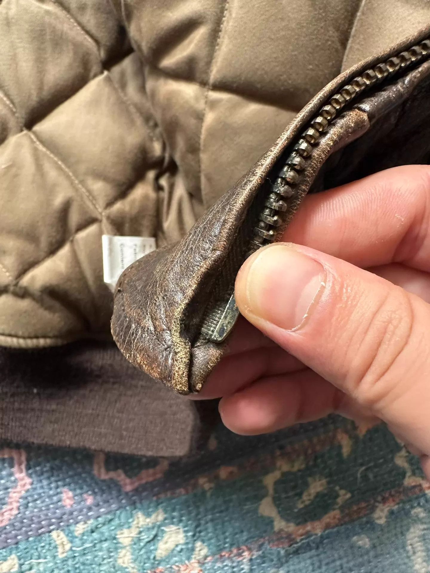 Polo Ralph Lauren Polo RL G1 Distressed Leather Jacket M (Down, Badge) Size US M / EU 48-50 / 2 - 9 Thumbnail