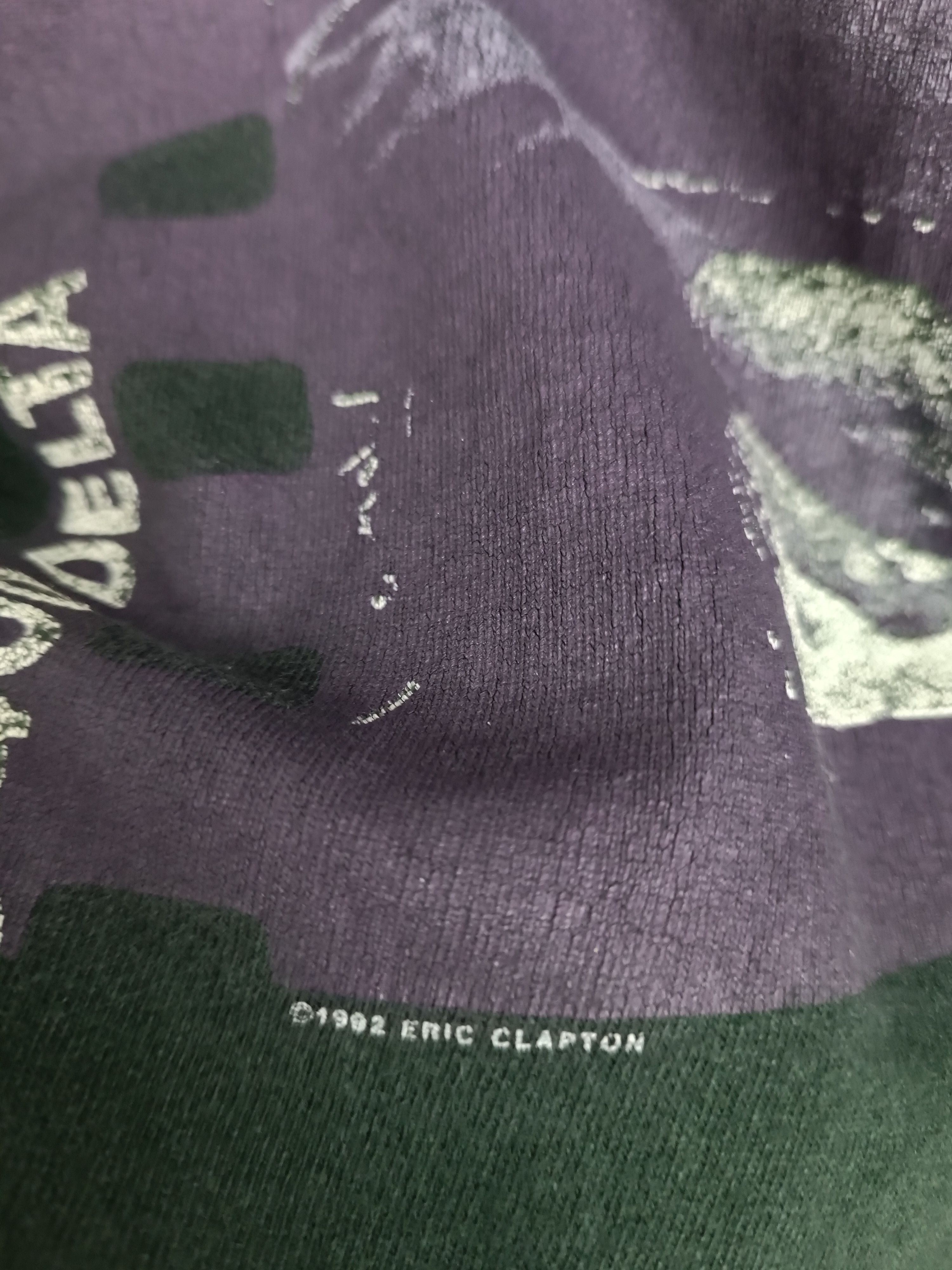 Vintage THRASHED FADED VINTAGE 1992 ERIC CLAPTON hendrix beck dylan Size US L / EU 52-54 / 3 - 8 Thumbnail