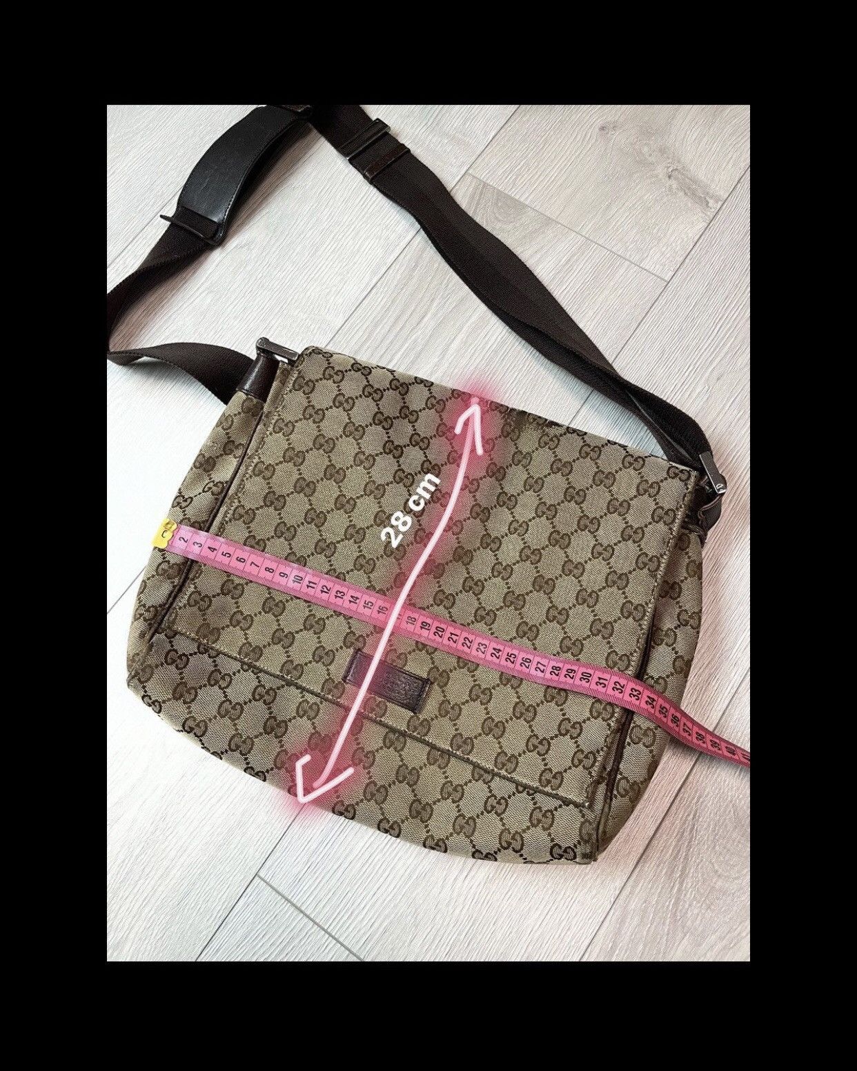 Gucci × Vintage 🔥Gucci vintage Monogram big messenger /shoulder Bag 🔥 Size ONE SIZE - 20 Thumbnail