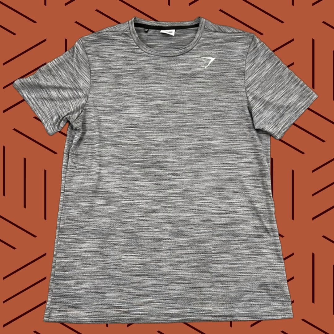 Gymshark GYMSHARK Shirt Mens Large Gray Athletic Workout Gym Training Short Sleeve Lift Size US L / EU 52-54 / 3 - 1 Thumbnail
