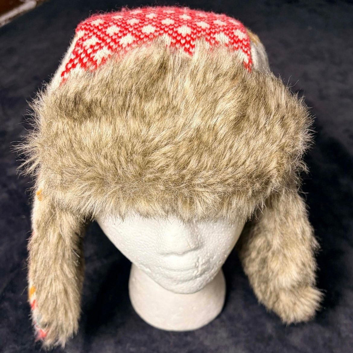 Other Red Reindeer Trapper Hat Size ONE SIZE - 2 Thumbnail