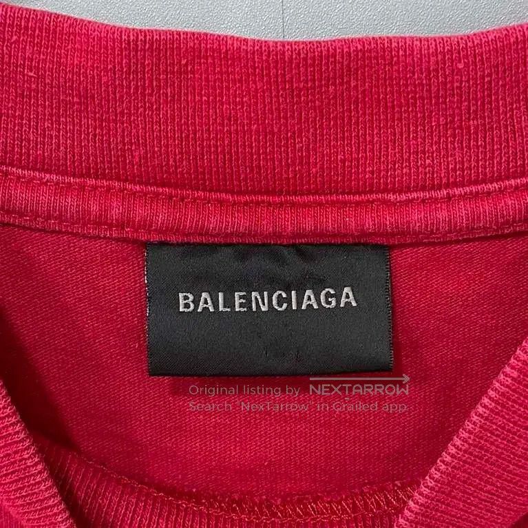 Balenciaga Balenciaga Red flame burst crack short sleeve Size US XS / EU 42 / 0 - 5 Thumbnail