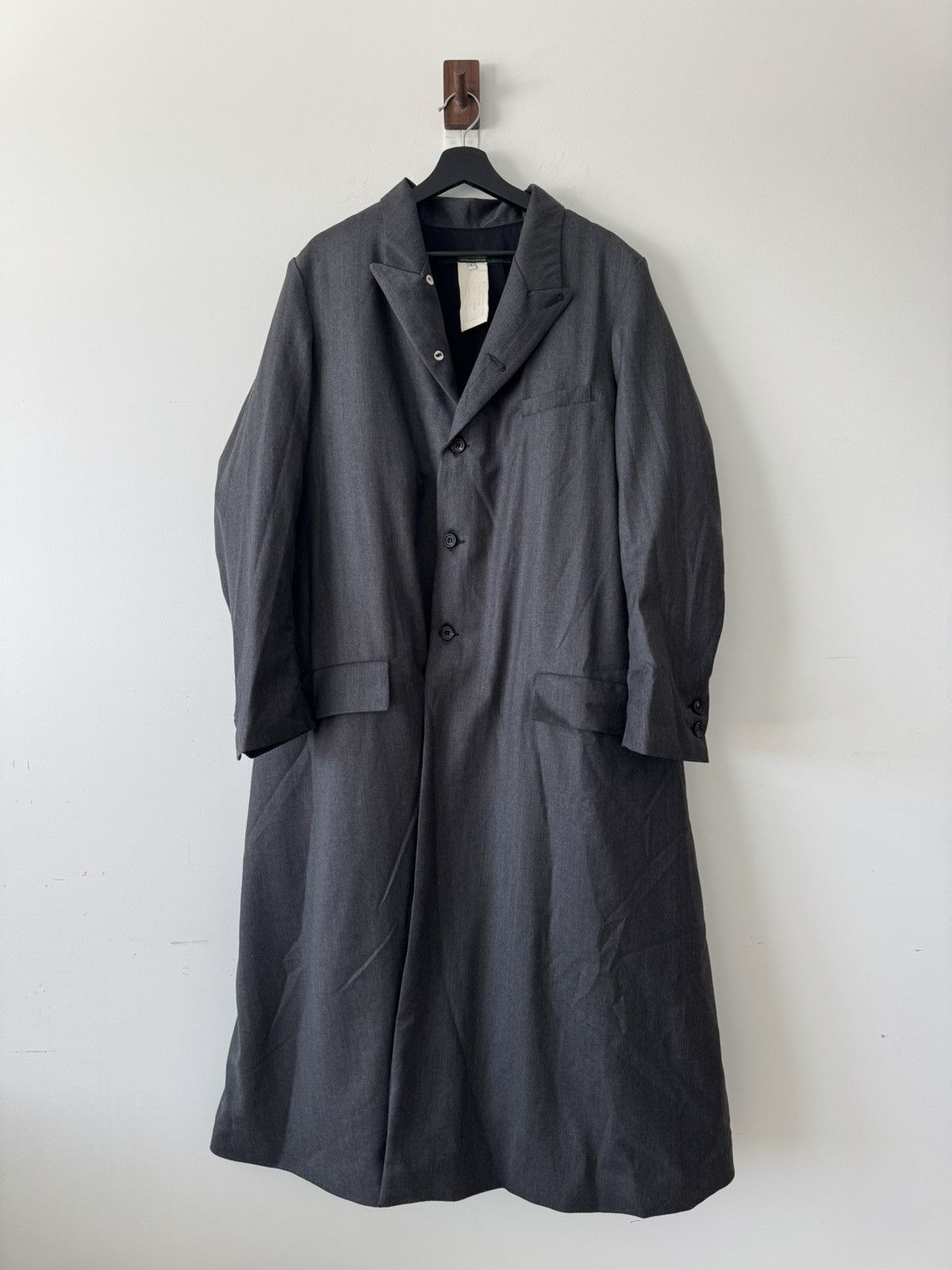 Paul Harnden Shoemakers Paul Harnden Waxed Olive Mac Coat Size XL