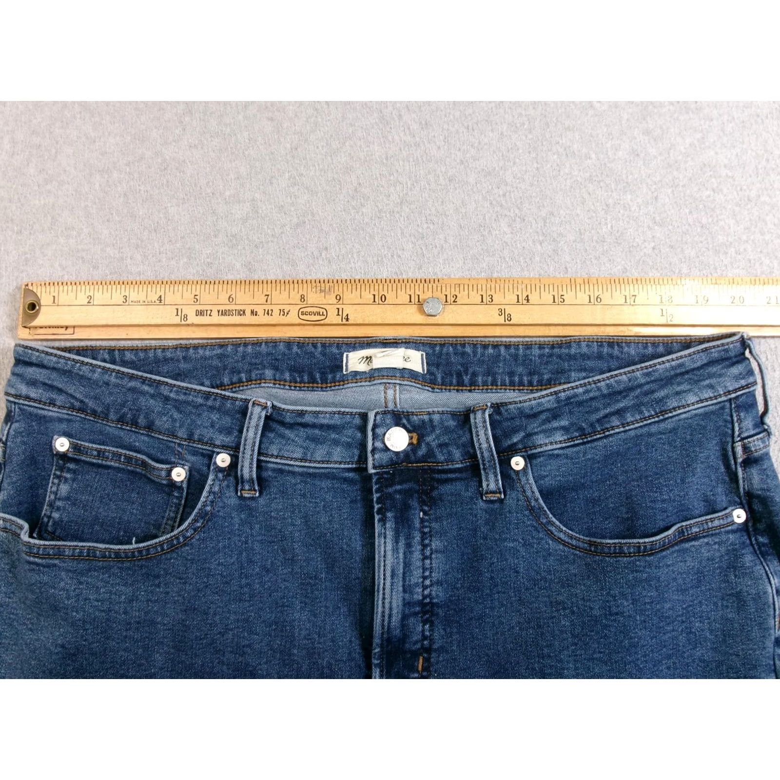 Madewell Madewell Perfect Vintage Straight Jeans Women 18 Blue High Rise Stretch Denim Size 40" / US 18 - 7 Thumbnail