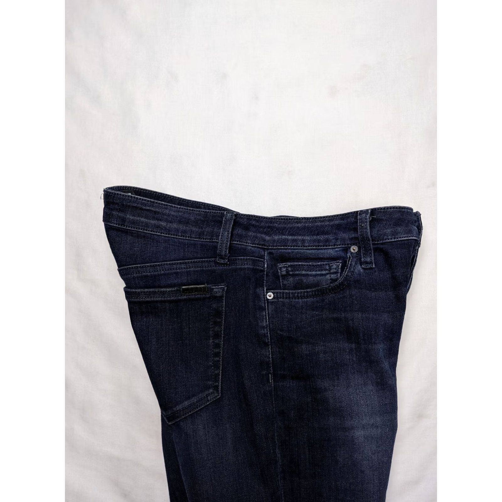 Vintage Joes Alessia Mid Rise Skinny Womens Size 27 (4) Blue Jean Destroyed Black Weft Denim Shirt? Size 29" - 3 Thumbnail