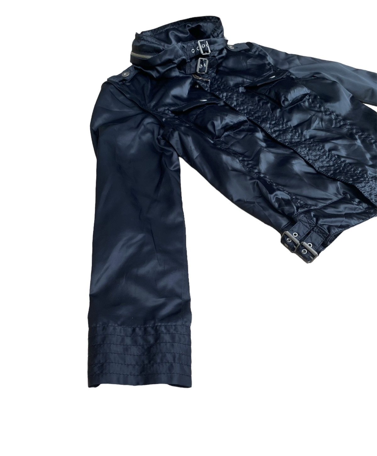PPFM PPFM Black Sateen Parachute Rider Jacket Size US M / EU 48-50 / 2 - 5 Thumbnail